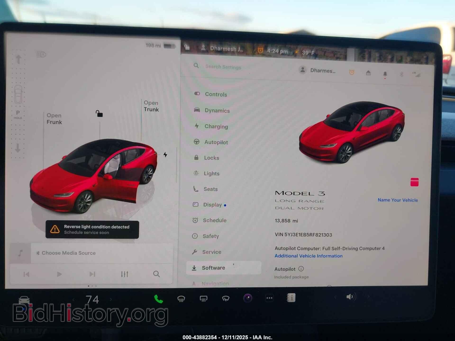 2024 TESLA MODEL 3 - VIN: 5YJ3E1EB5RF821303 - Фото 7