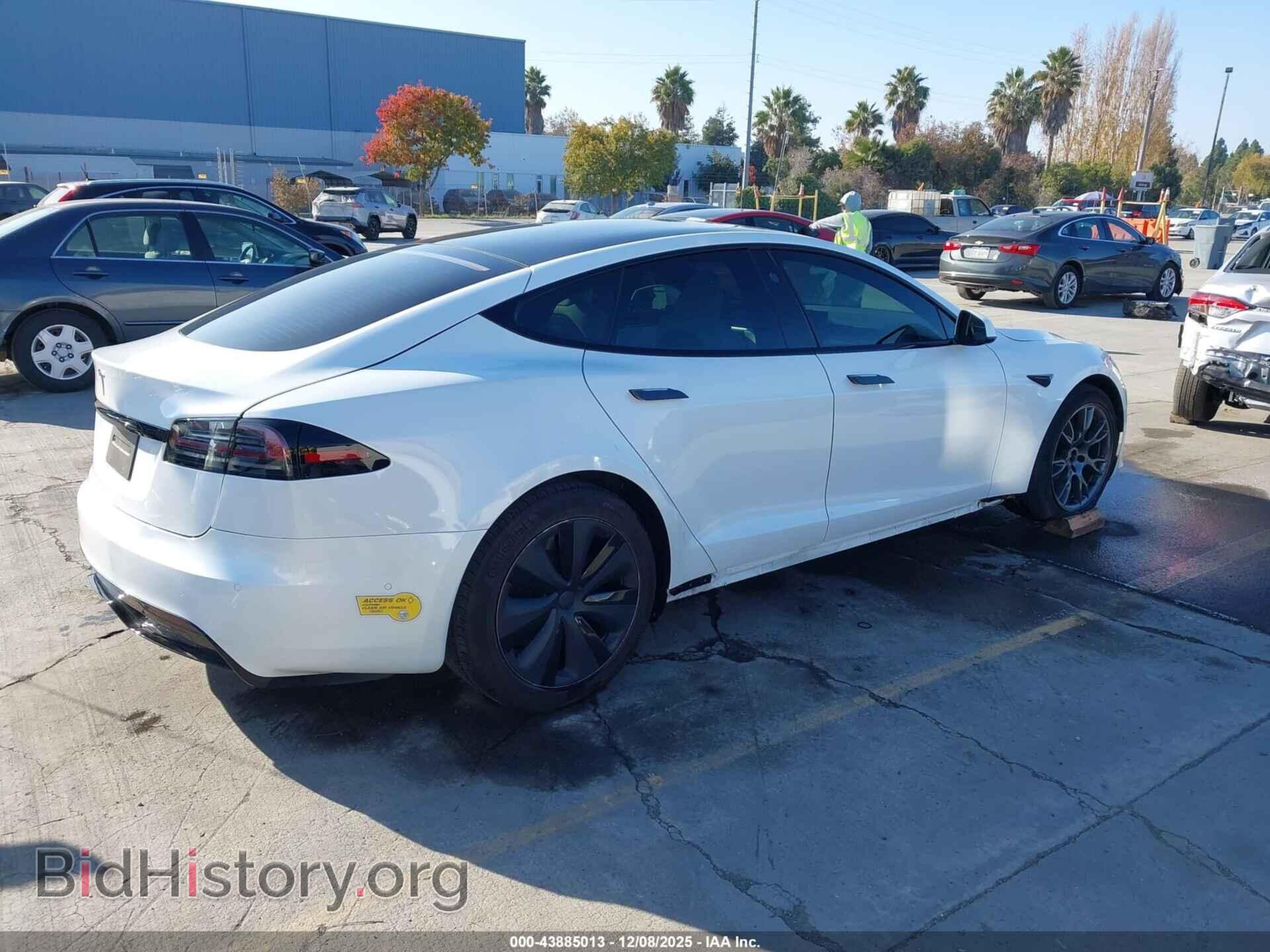 2022 TESLA MODEL S - VIN: 5YJSA1E54NF493528 - Фото 4