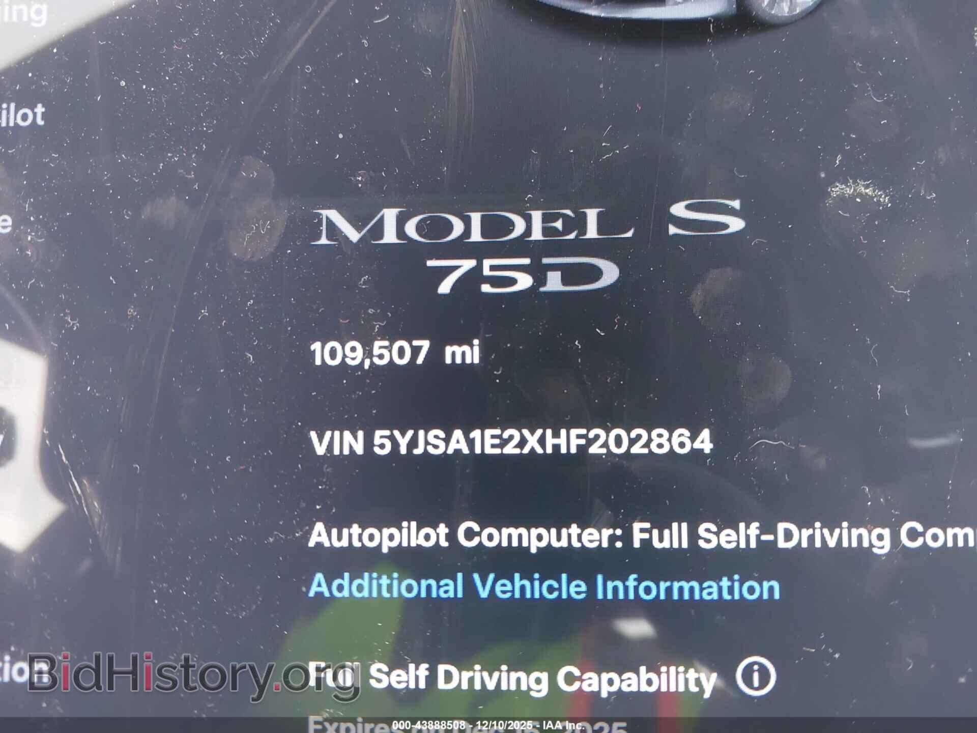 2017 TESLA MODEL S - VIN: 5YJSA1E2XHF202864 - Photo 14