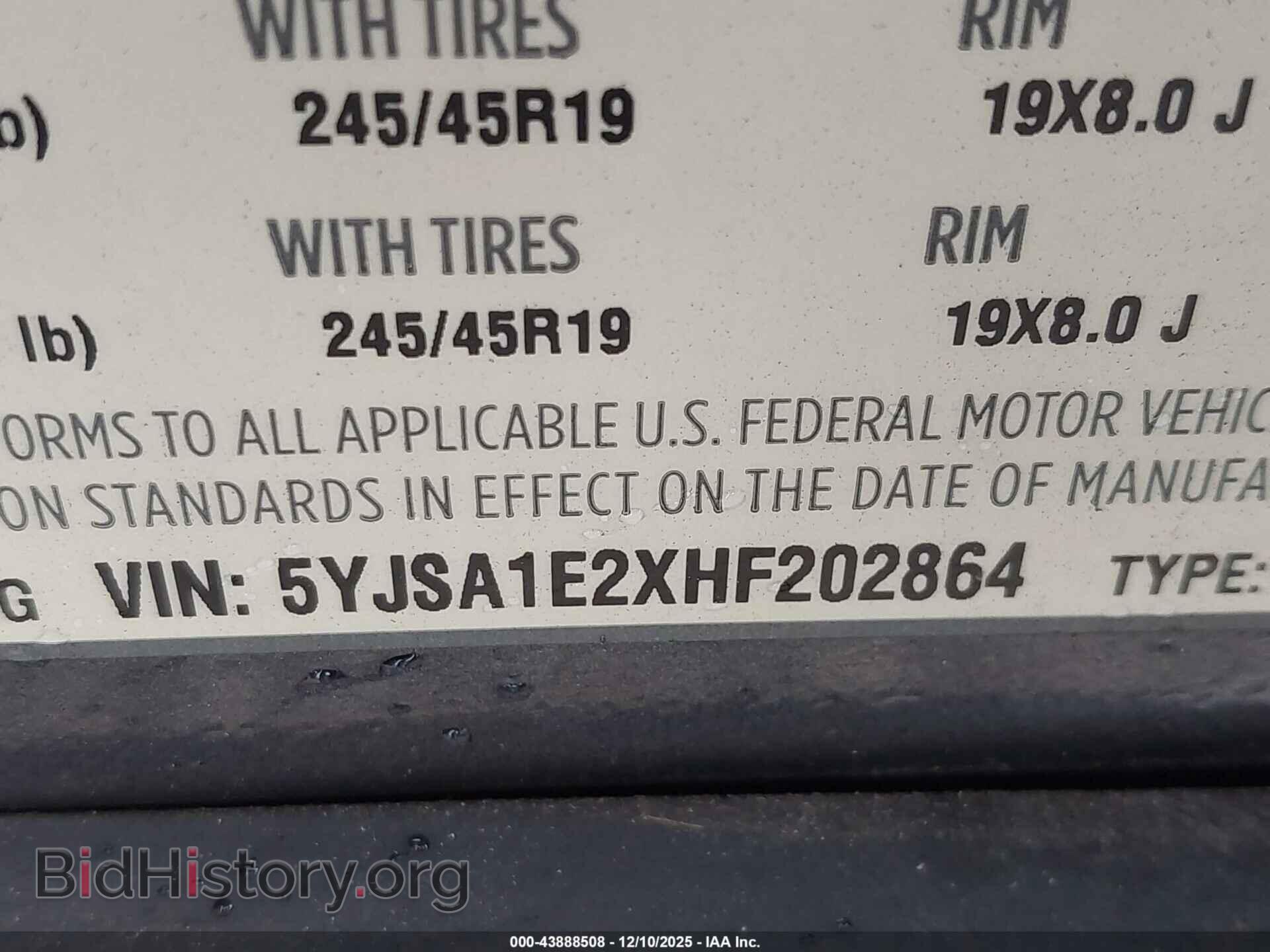 2017 TESLA MODEL S - VIN: 5YJSA1E2XHF202864 - Photo 9