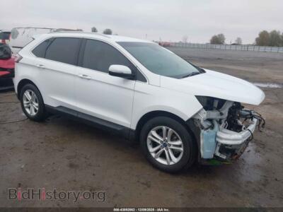 2019 Ford EDGE SEL, белый — VIN 2FMPK3J94KBC28507, IAAI