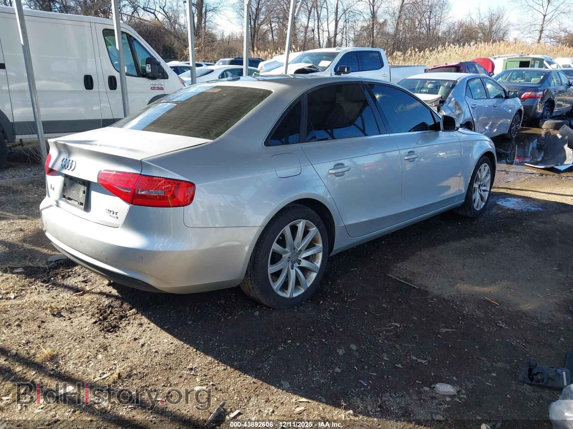 2013 AUDI A4 - VIN: WAUFFAFL5DN047692 - Фото 4