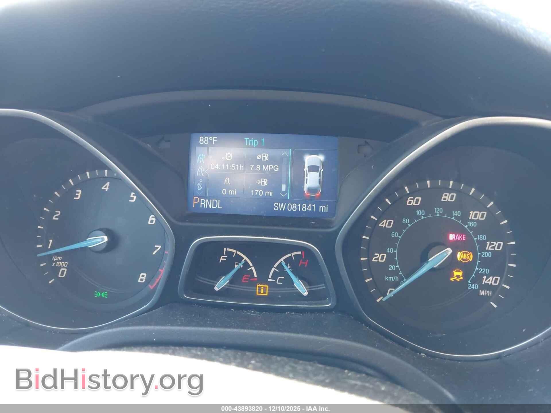 2014 FORD FOCUS - VIN: 1FADP3F28EL300503 - Фото 7