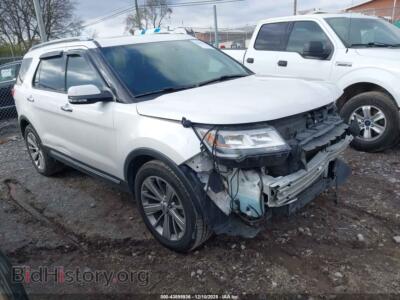 2018 Ford EXPLORER Limited, белый — VIN 1FM5K7F8XJGB97074, IAAI