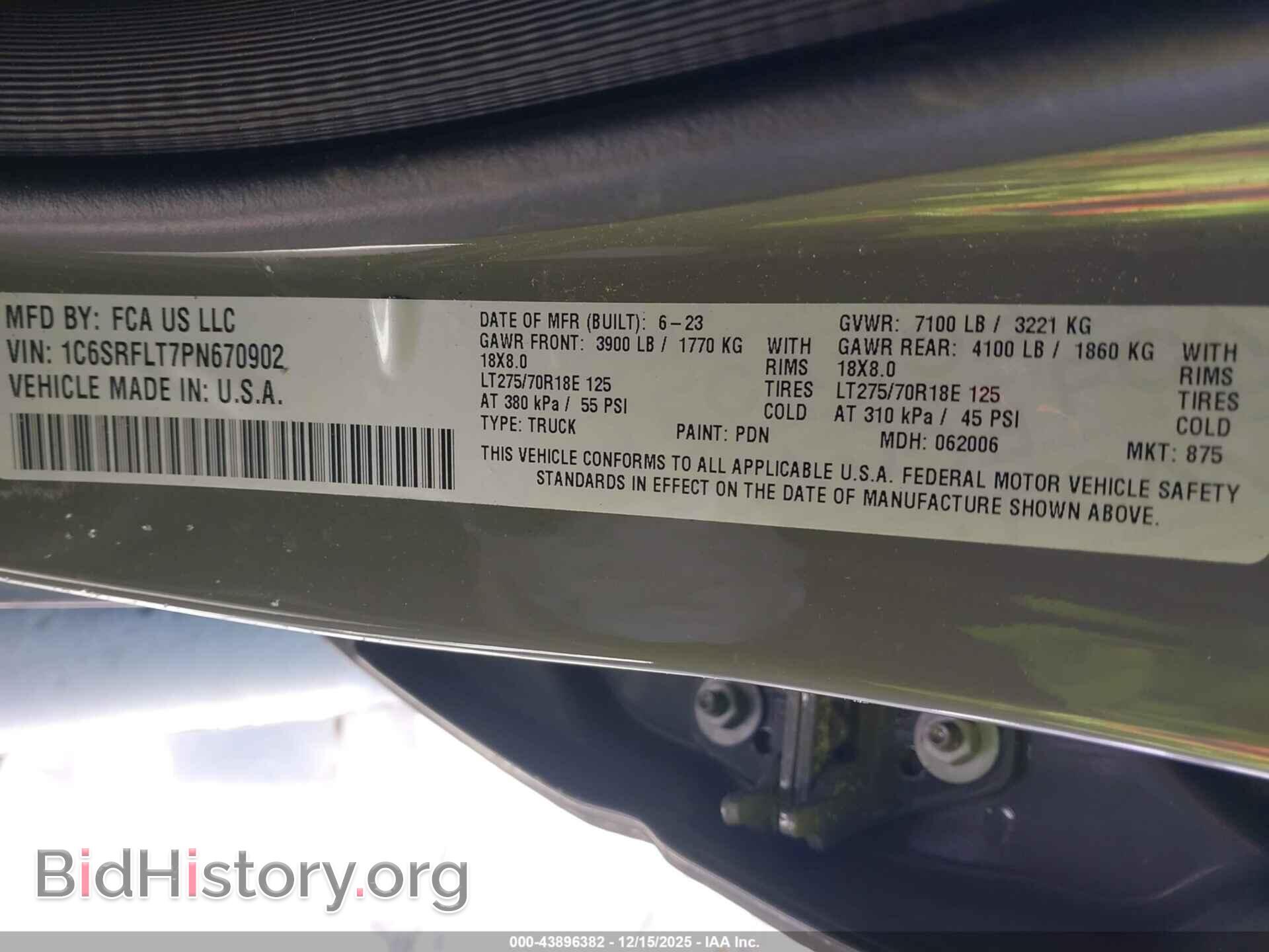 2023 RAM 1500 - VIN: 1C6SRFLT7PN670902 - Фото 9