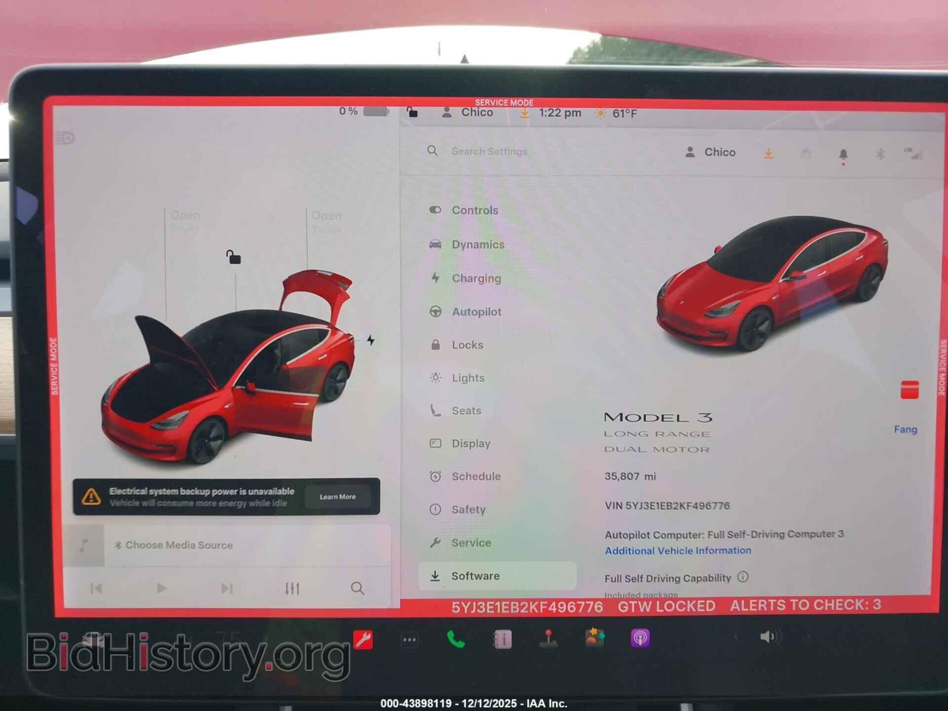 2019 TESLA MODEL 3 - VIN: 5YJ3E1EB2KF496776 - Photo 7