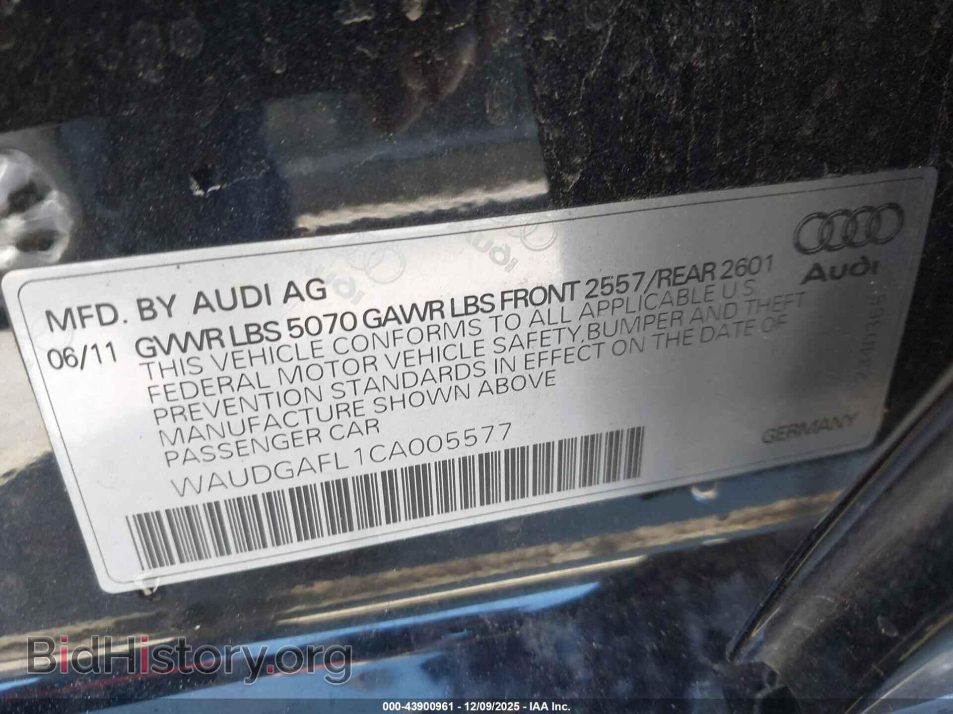 2012 AUDI S4 - VIN: WAUDGAFL1CA005577 - Photo 9