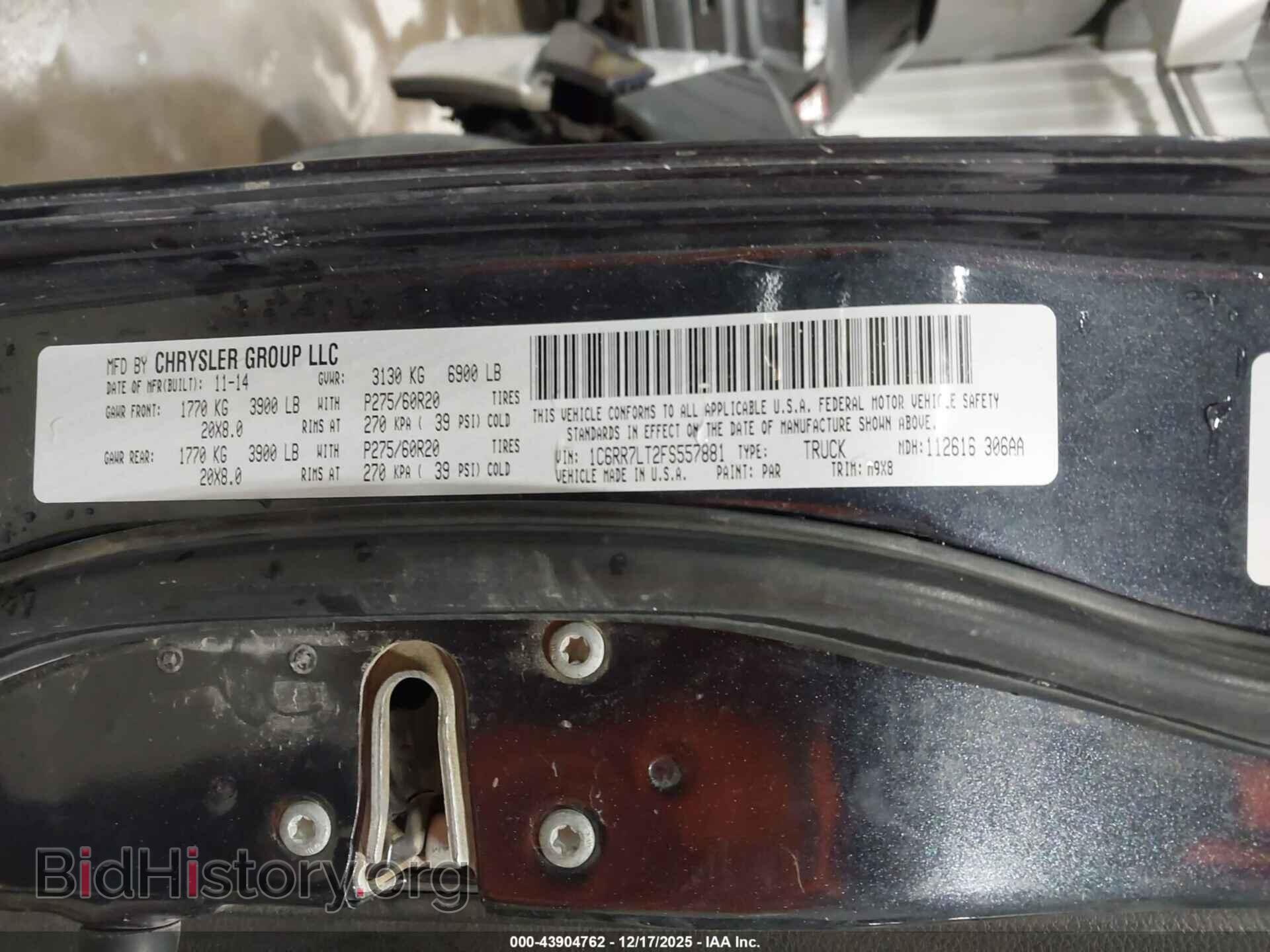 2015 RAM 1500 - VIN: 1C6RR7LT2FS557881 - Фото 9