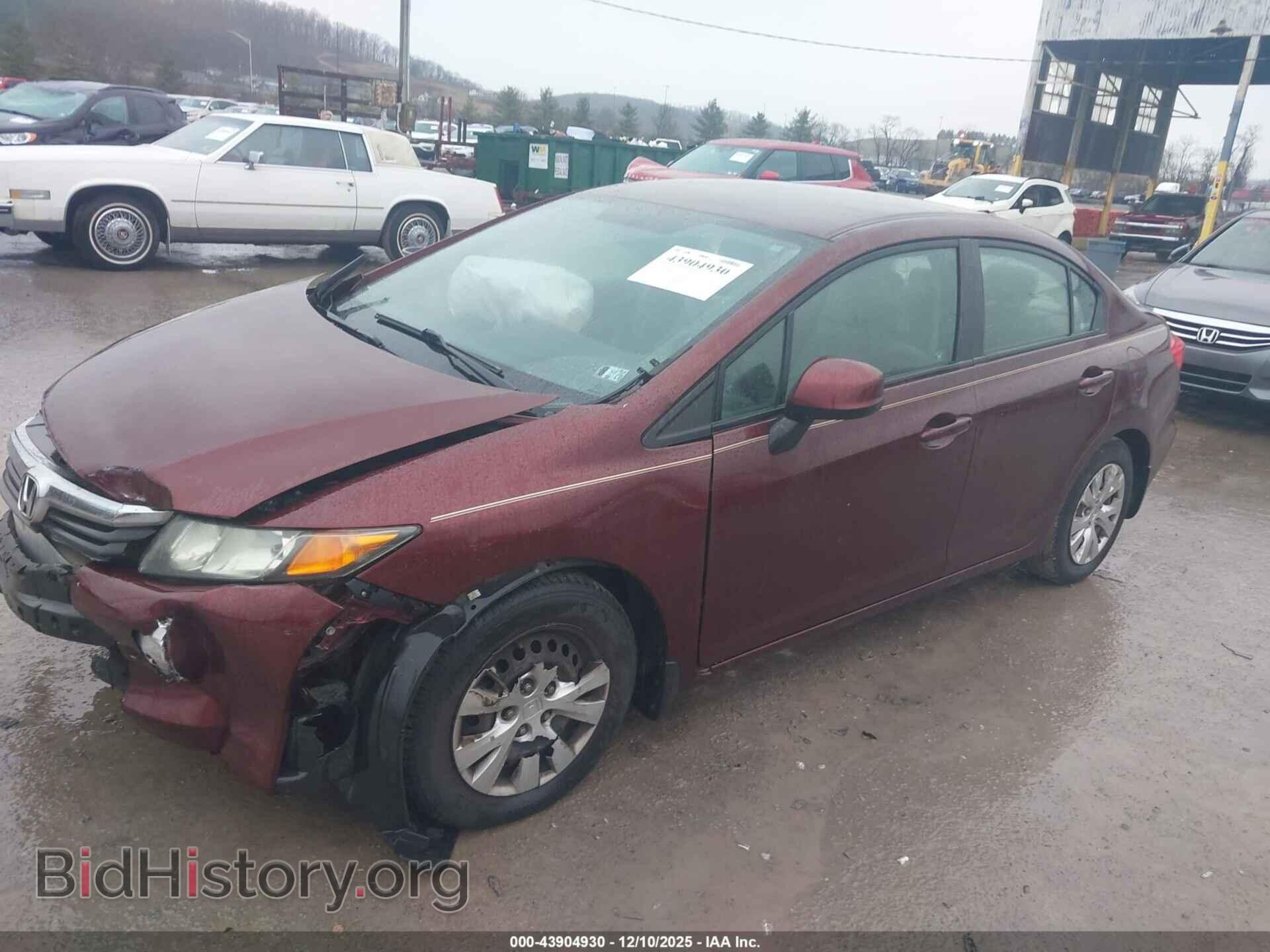 2012 HONDA CIVIC - VIN: 19XFB2F56CE380802 - Фото 2