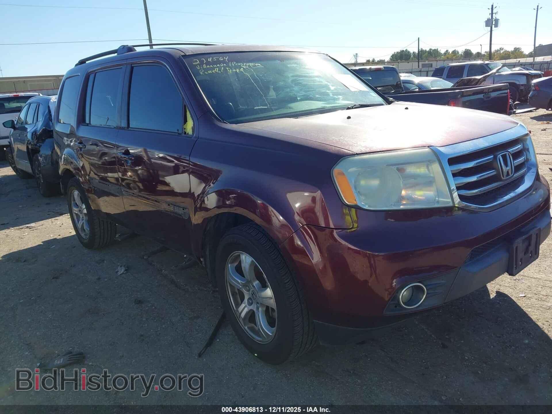 Photo 5FNYF3H67CB013250 - HONDA PILOT 2012