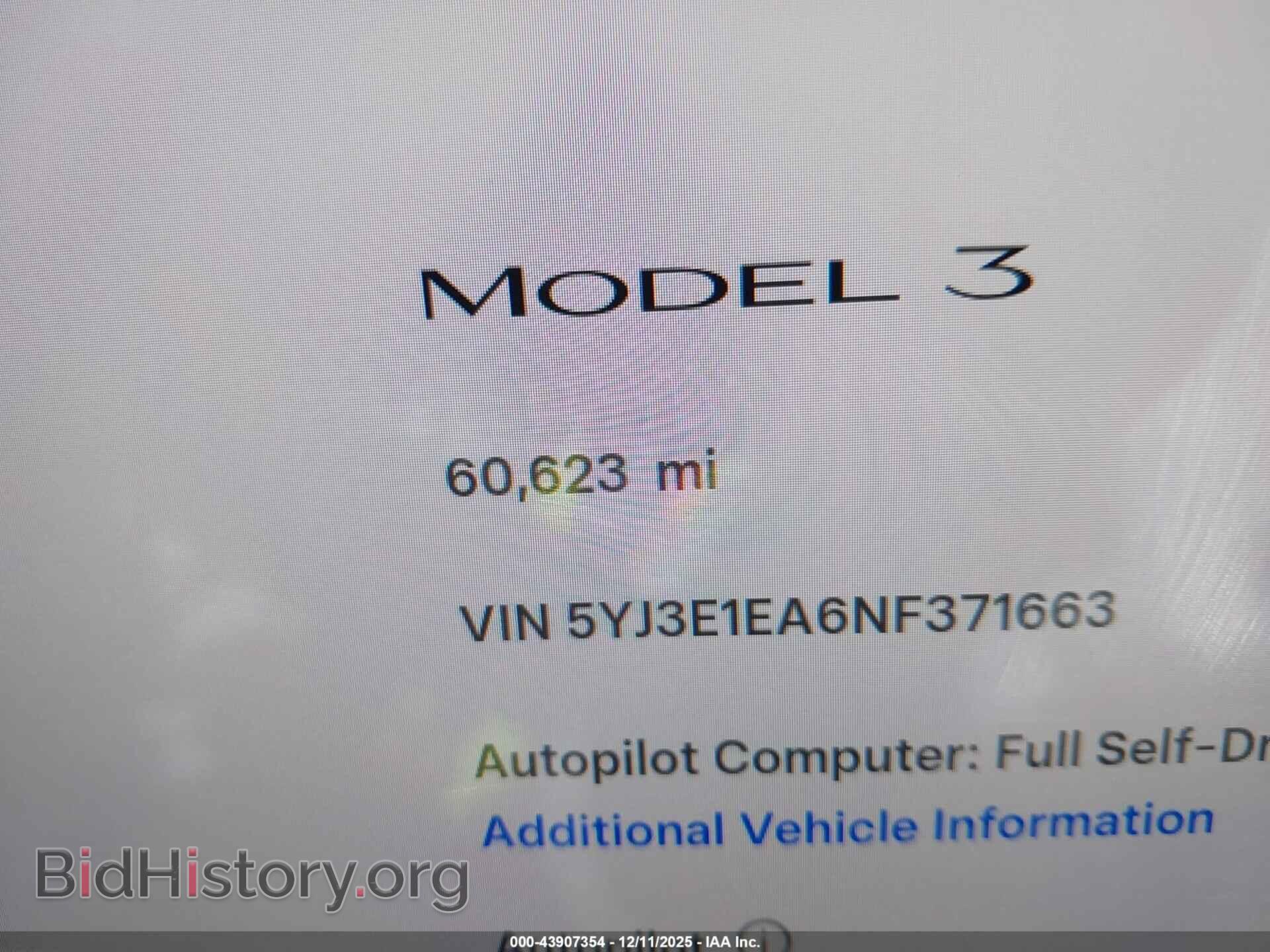 2022 TESLA MODEL 3 - VIN: 5YJ3E1EA6NF371663 - Photo 14