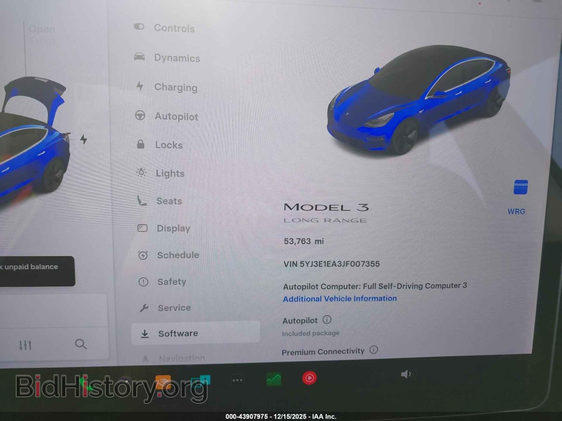 2018 TESLA MODEL 3 - VIN: 5YJ3E1EA3JF007355 - Photo 7