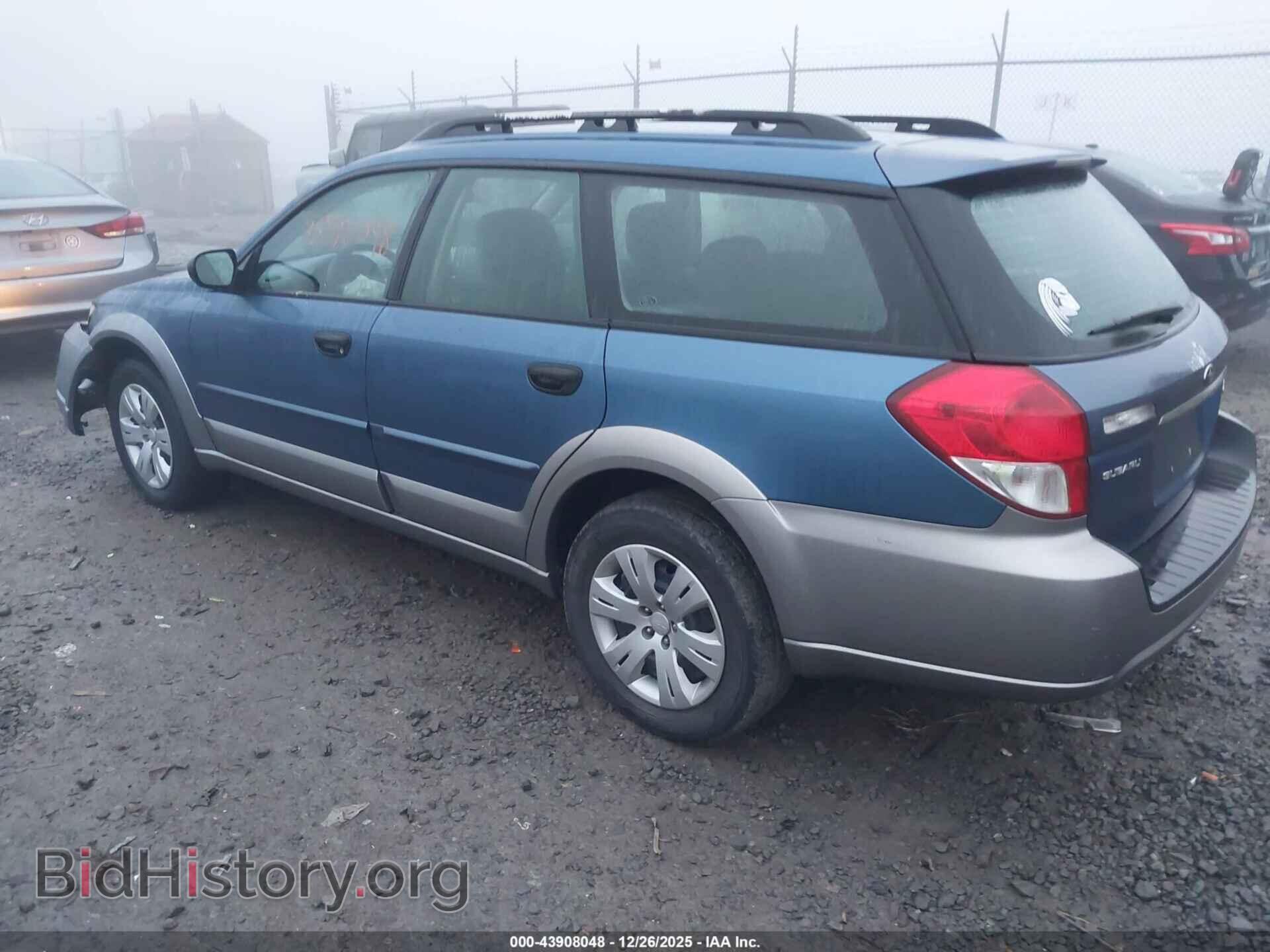 2008 SUBARU OUTBACK - VIN: 4S4BP60C287345658 - Фото 3