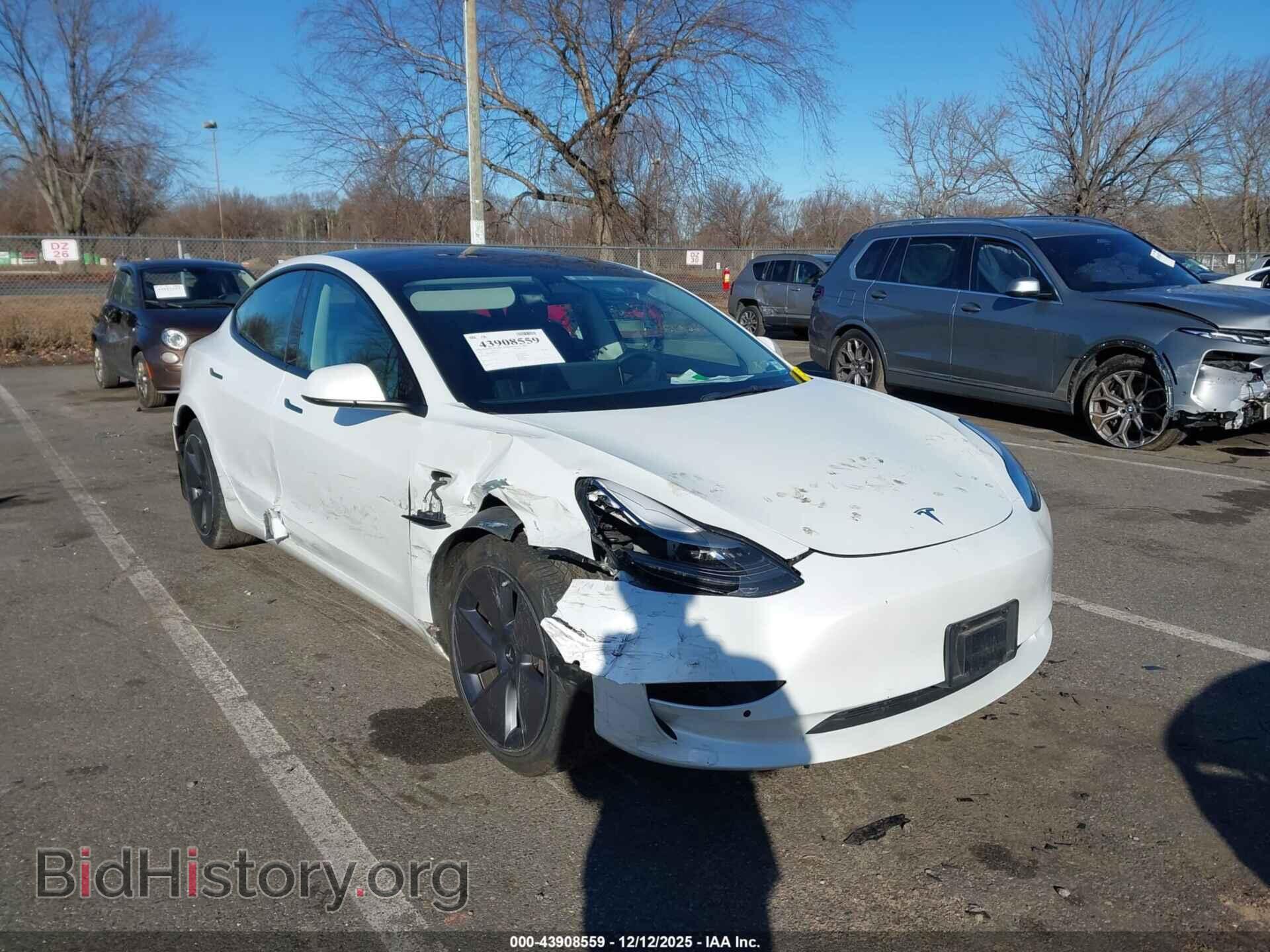 Photo 5YJ3E1EB7NF335103 - TESLA MODEL 3 2022