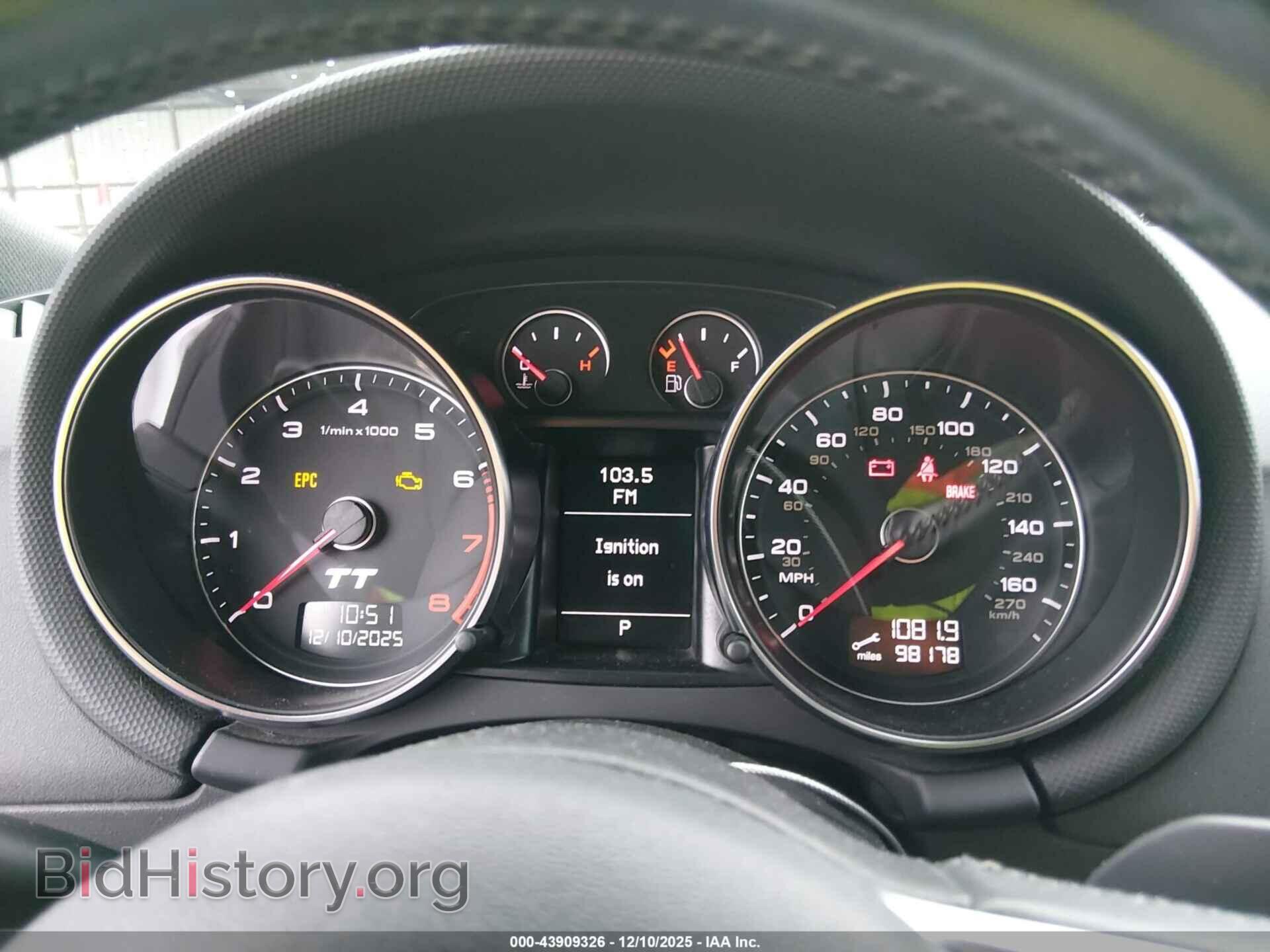 2012 AUDI TT - VIN: TRUBFAFK5C1002109 - Фото 7