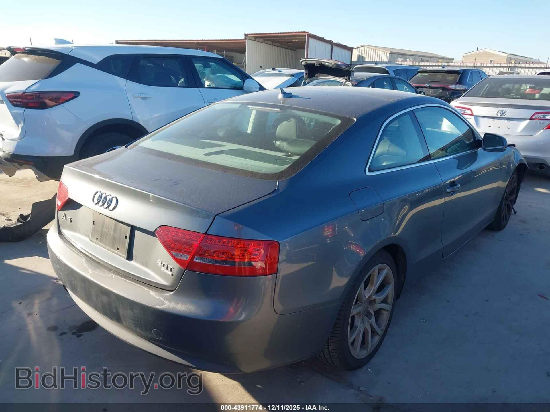 2012 AUDI A5 - VIN: WAULFAFR7CA001374 - Фото 4