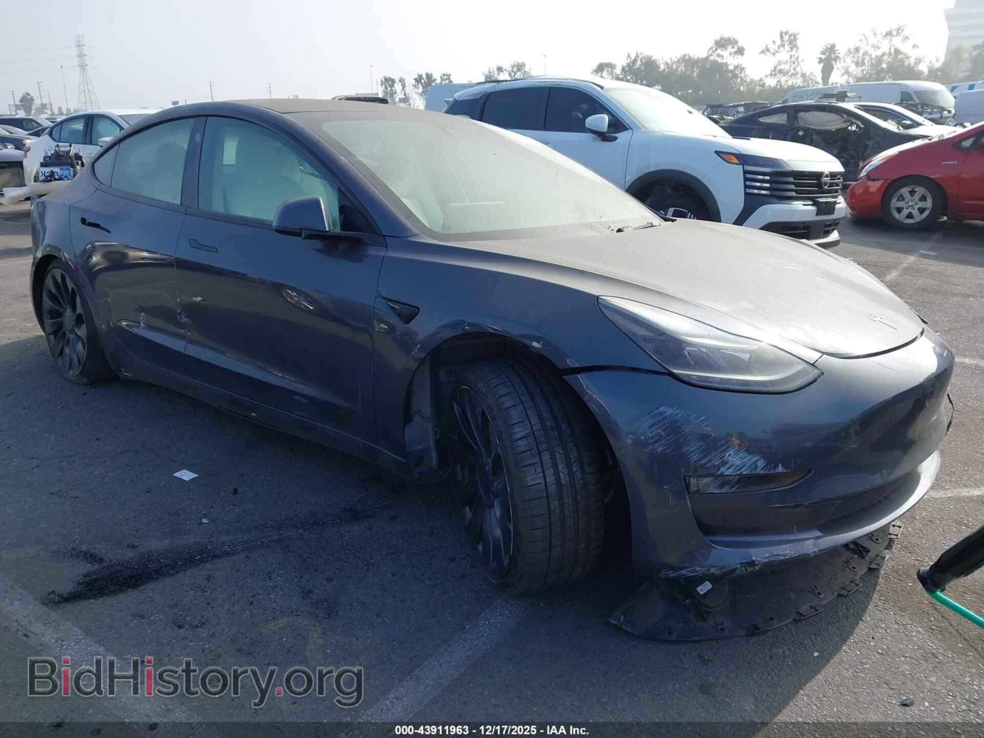 Photo 5YJ3E1EC2NF138901 - TESLA MODEL 3 2022