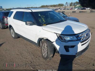 2019 Ford EXPLORER XLT, белый — VIN 1FM5K8D85KGA67018, IAAI