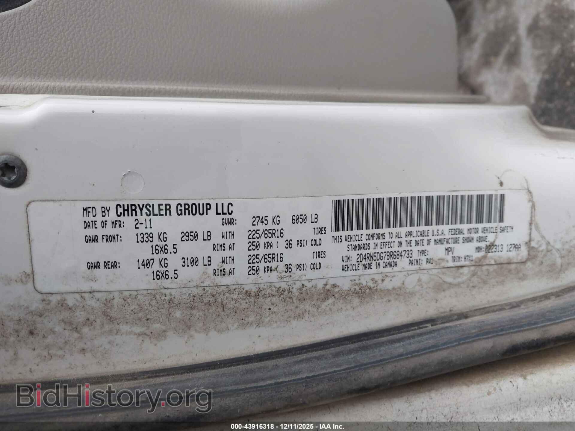 2011 DODGE GRAND CARAVAN - VIN: 2D4RN5DG7BR684733 - Фото 9