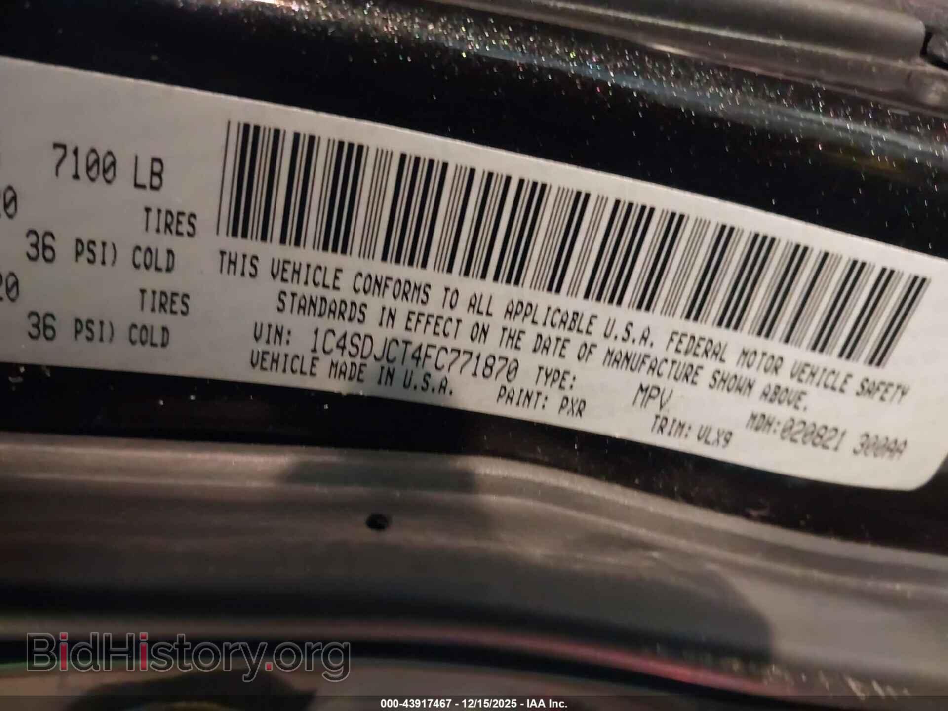 2015 DODGE DURANGO - VIN: 1C4SDJCT4FC771870 - Photo 9