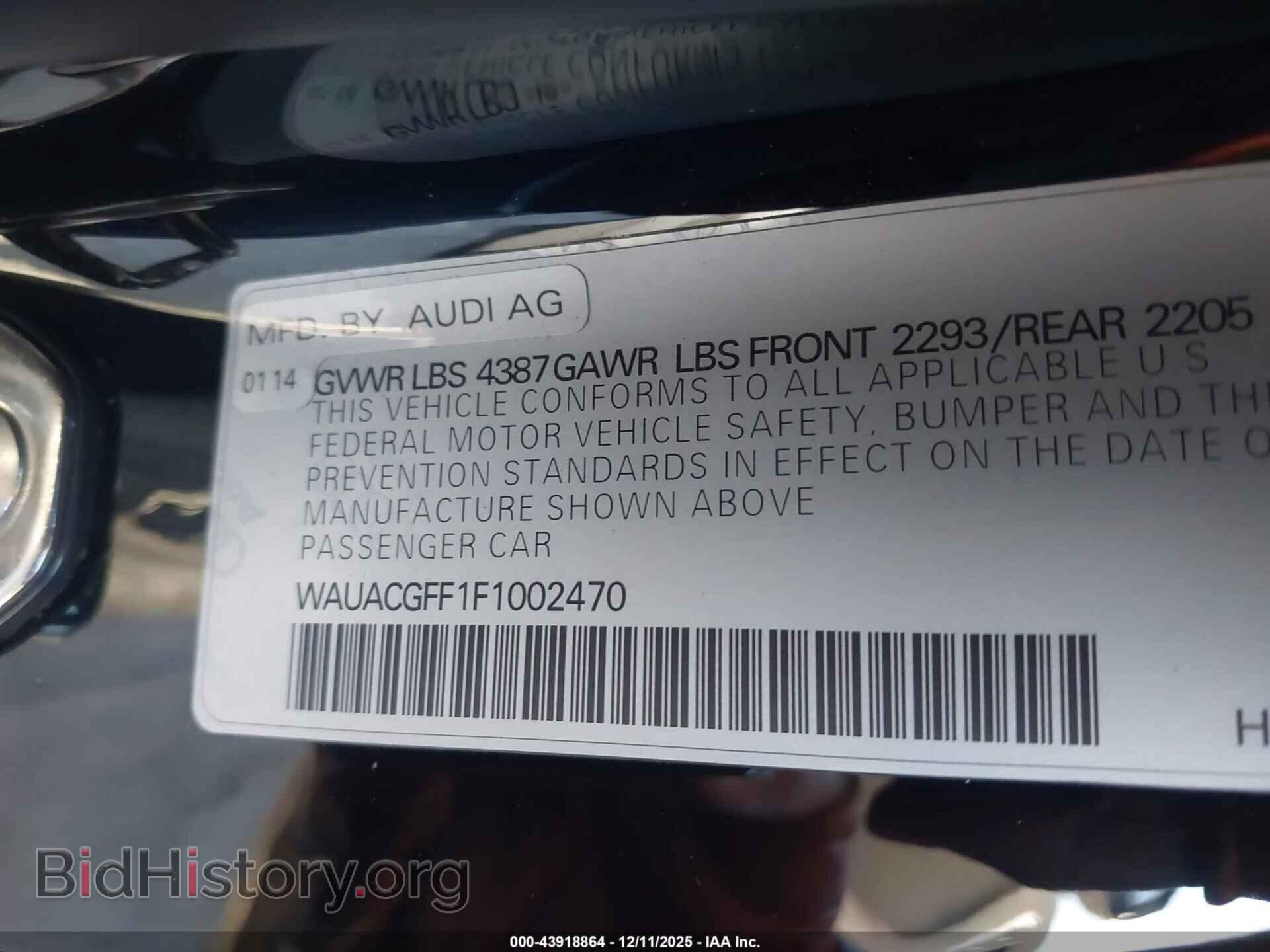 2015 AUDI A3 - VIN: WAUACGFF1F1002470 - Фото 9