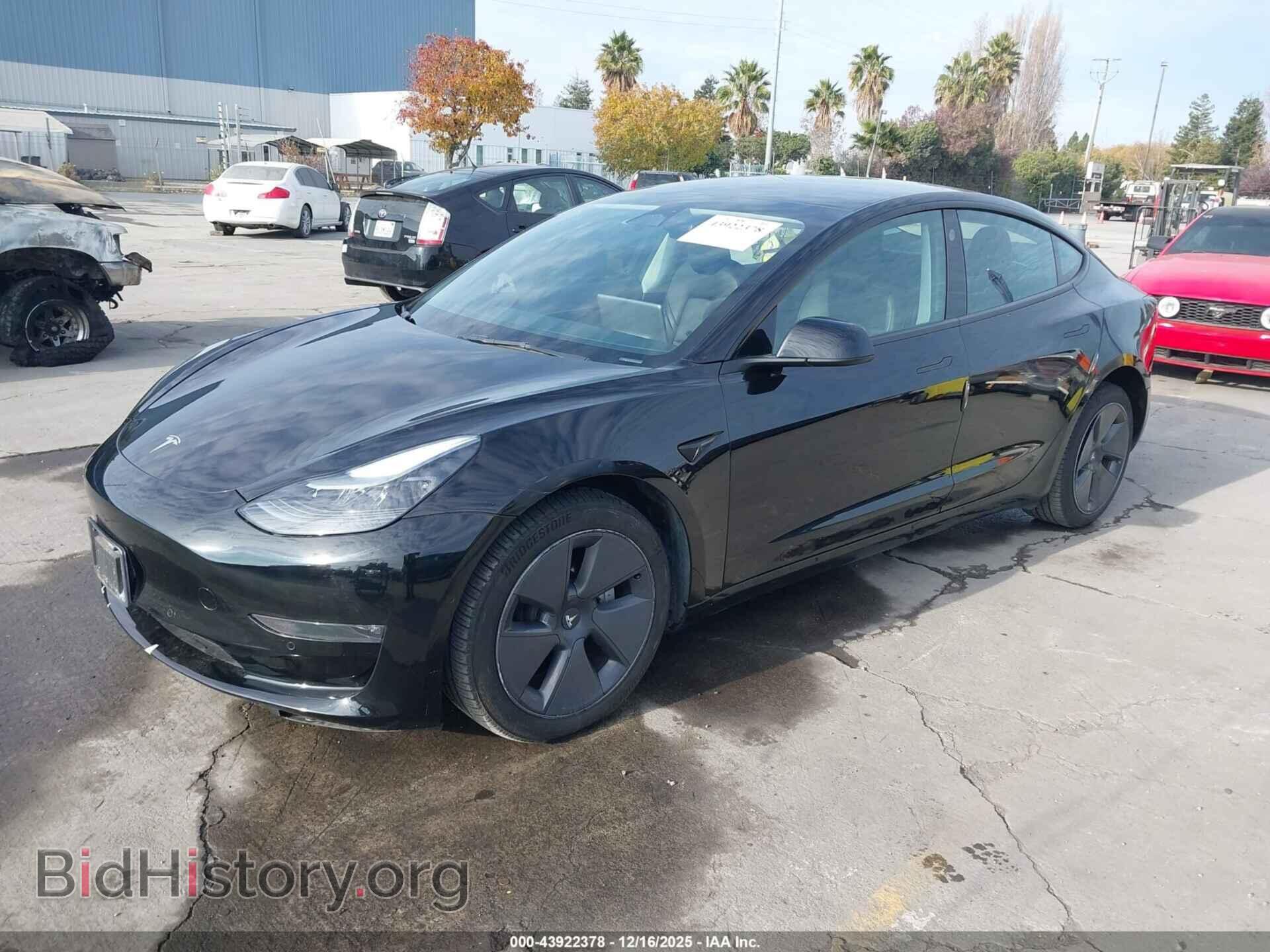2022 TESLA MODEL 3 - VIN: 5YJ3E1EB7NF364309 - Фото 2