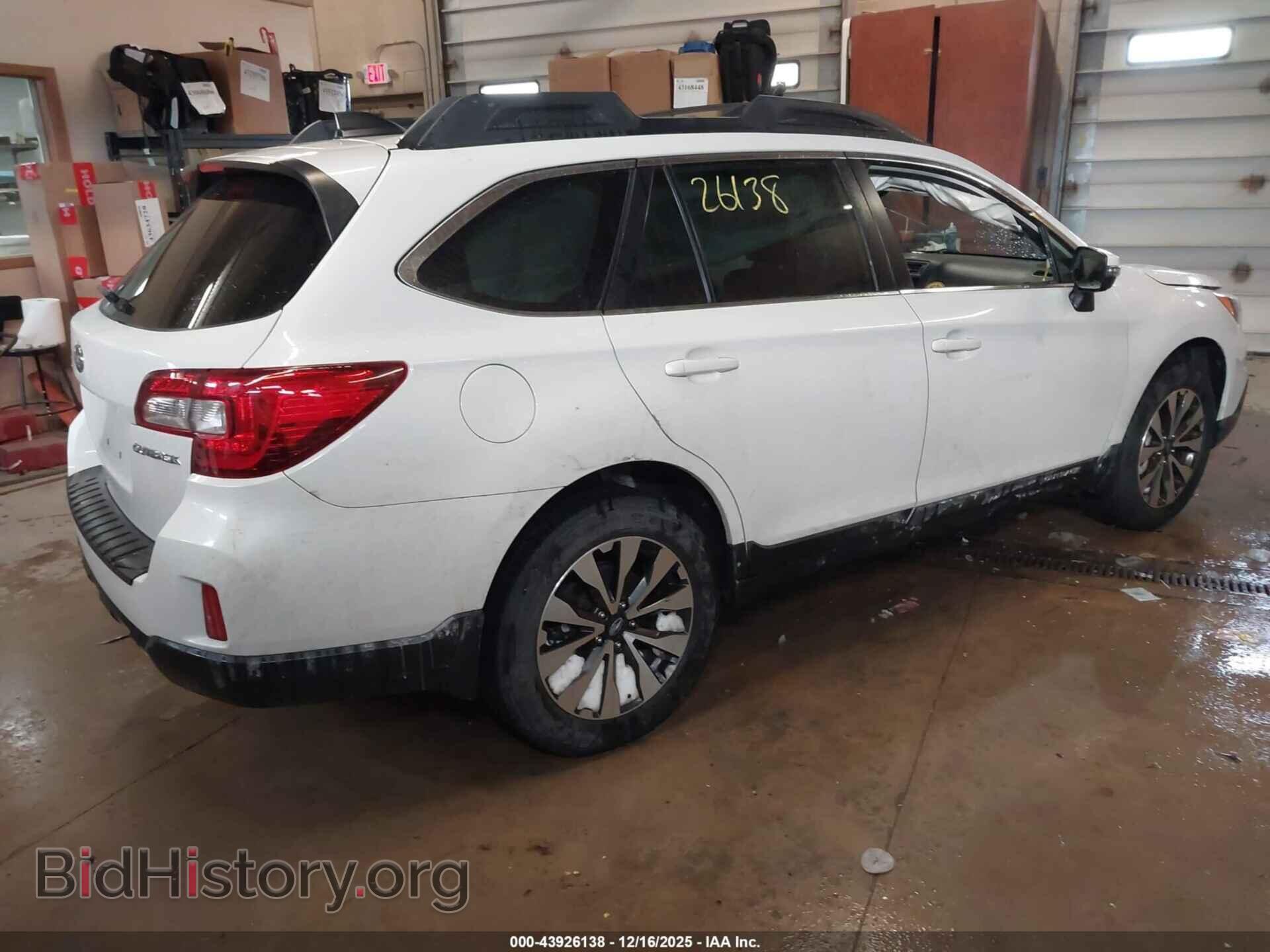 2016 SUBARU OUTBACK - VIN: 4S4BSBLC5G3218315 - Фото 4