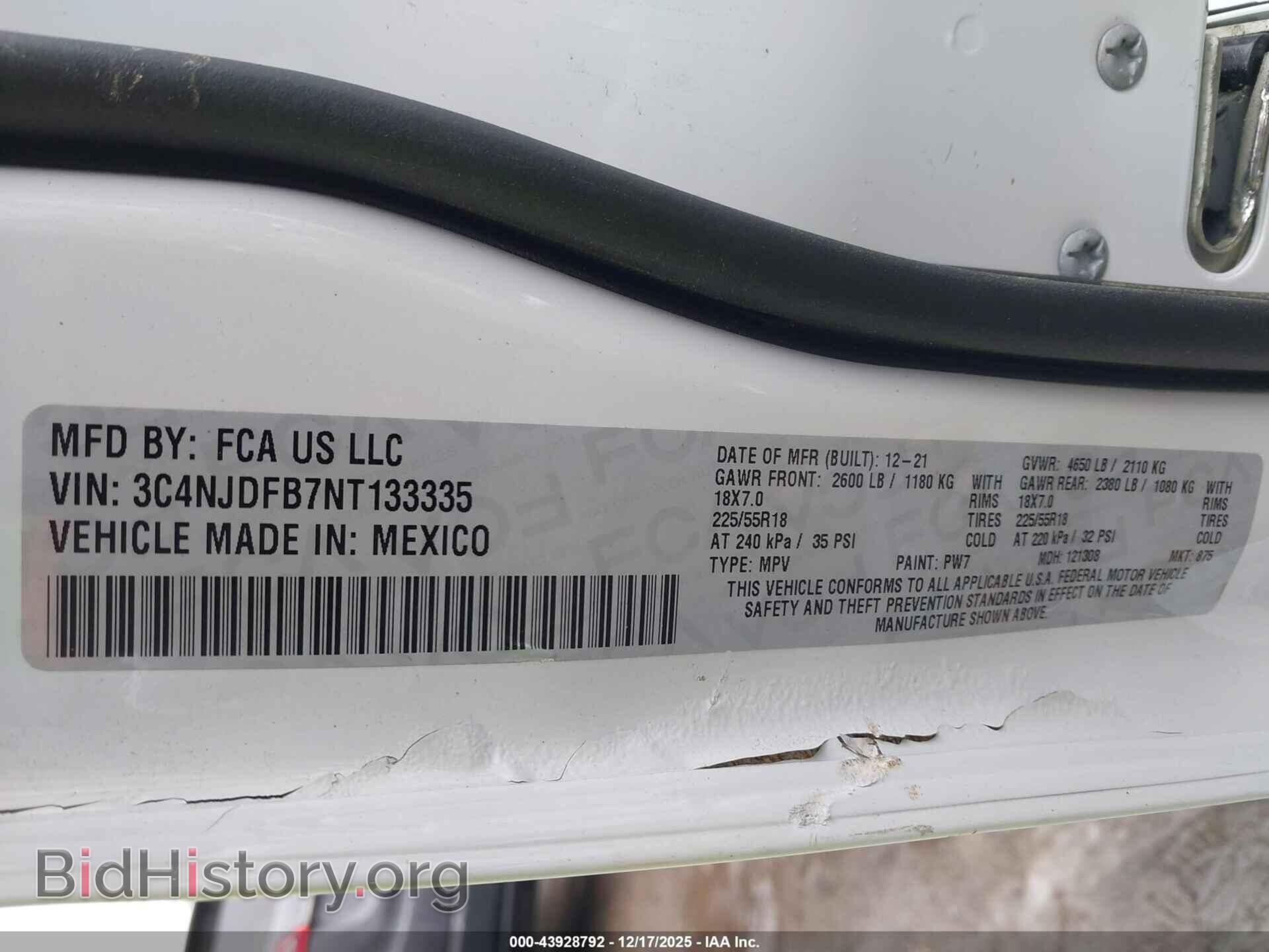 2022 JEEP COMPASS - VIN: 3C4NJDFB7NT133335 - Фото 9