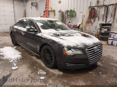 2012 Audi A8 4.2 Premium, черный — VIN WAUCVAFD8CN021259, IAAI