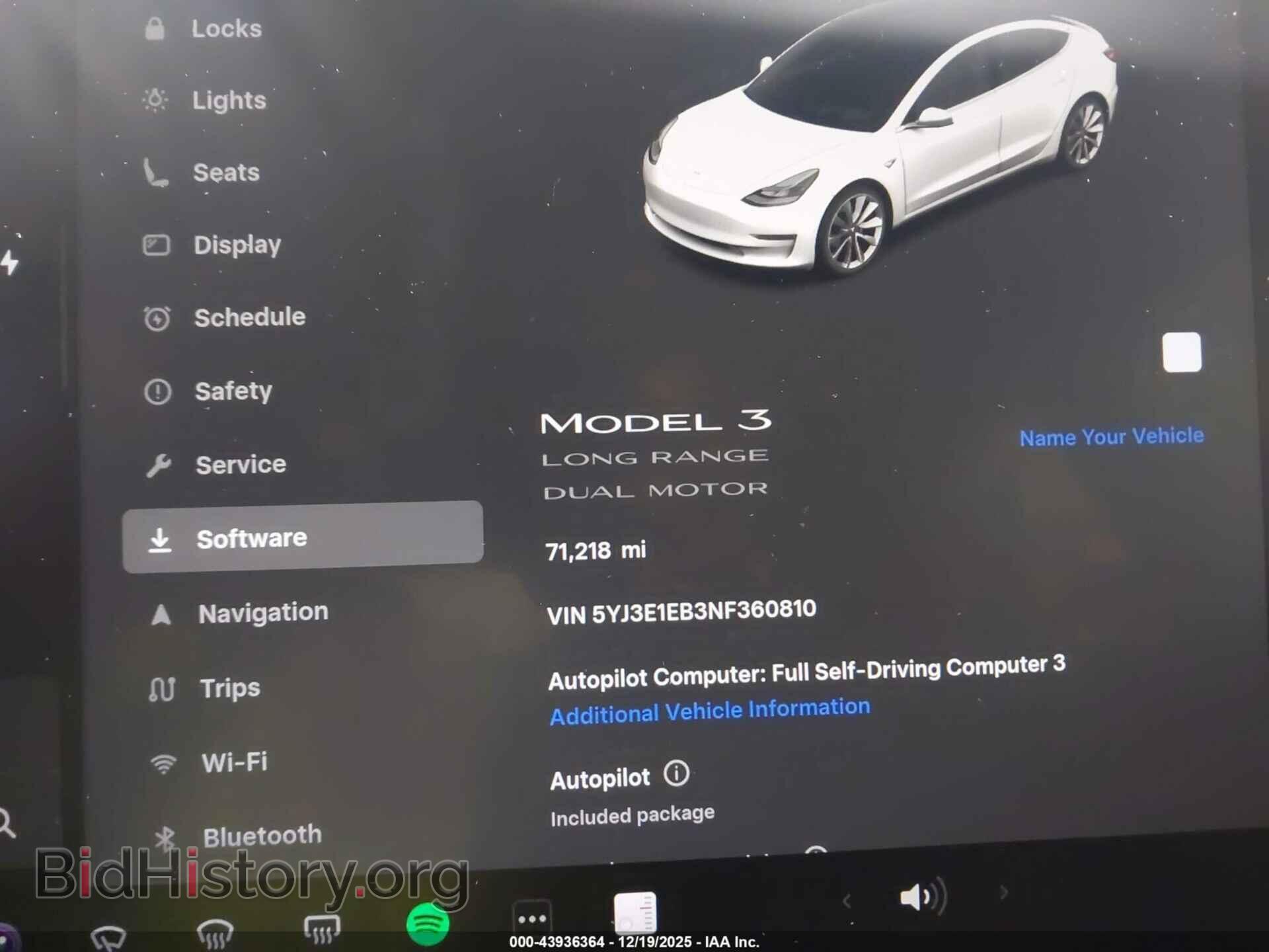 2022 TESLA MODEL 3 - VIN: 5YJ3E1EB3NF360810 - Фото 7