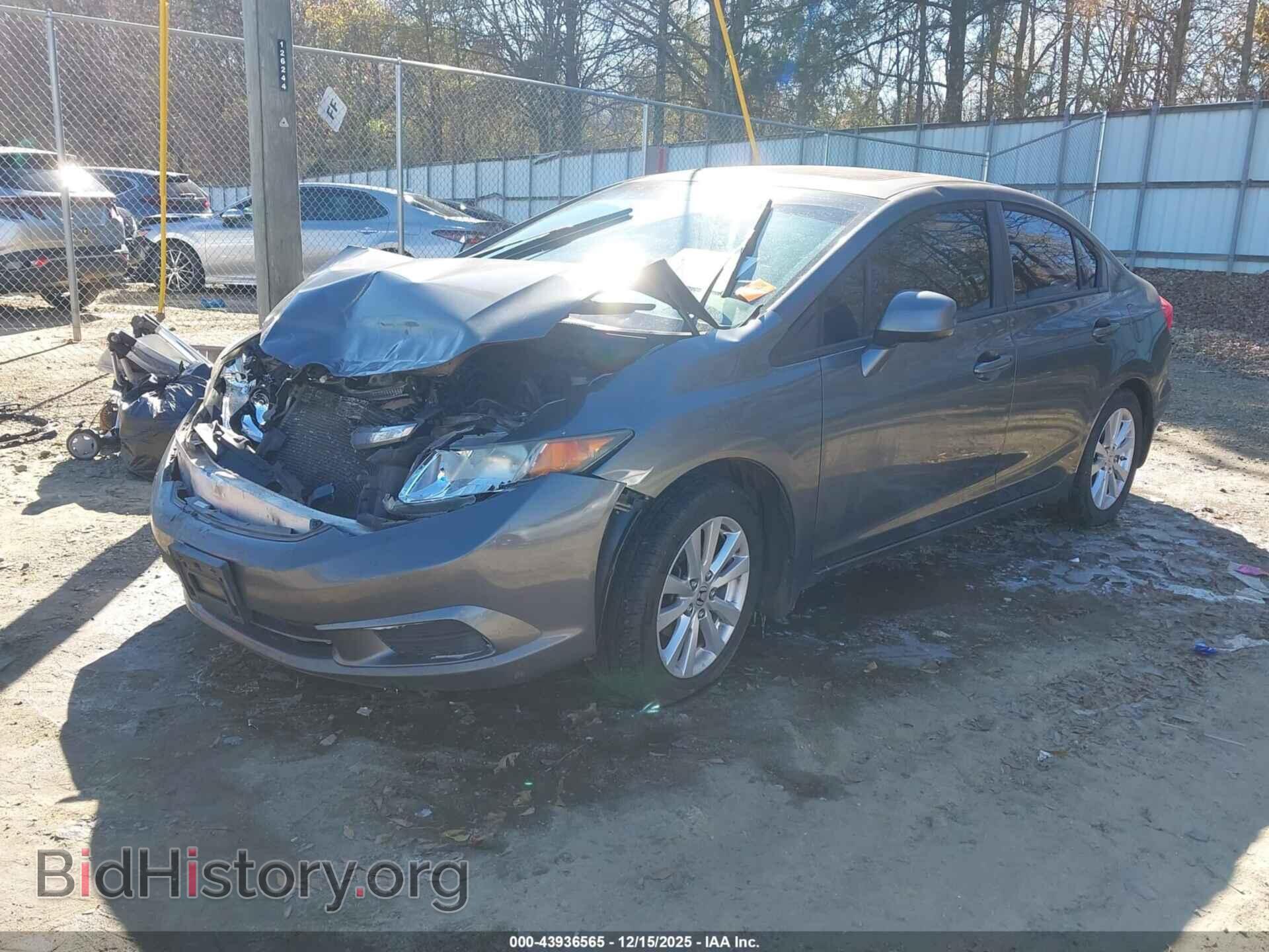2012 HONDA CIVIC - VIN: 19XFB2F91CE022428 - Фото 2
