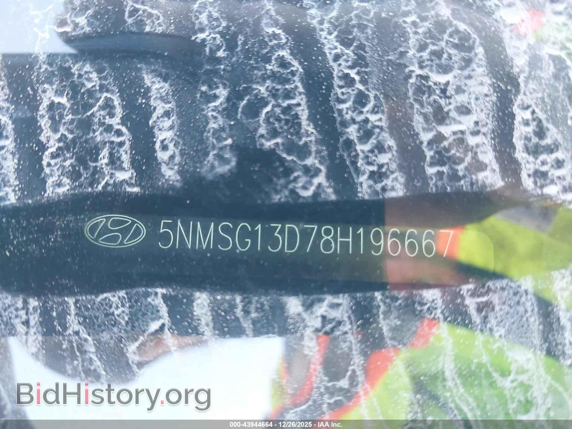 2008 HYUNDAI SANTA FE - VIN: 5NMSG13D78H196667 - Фото 9