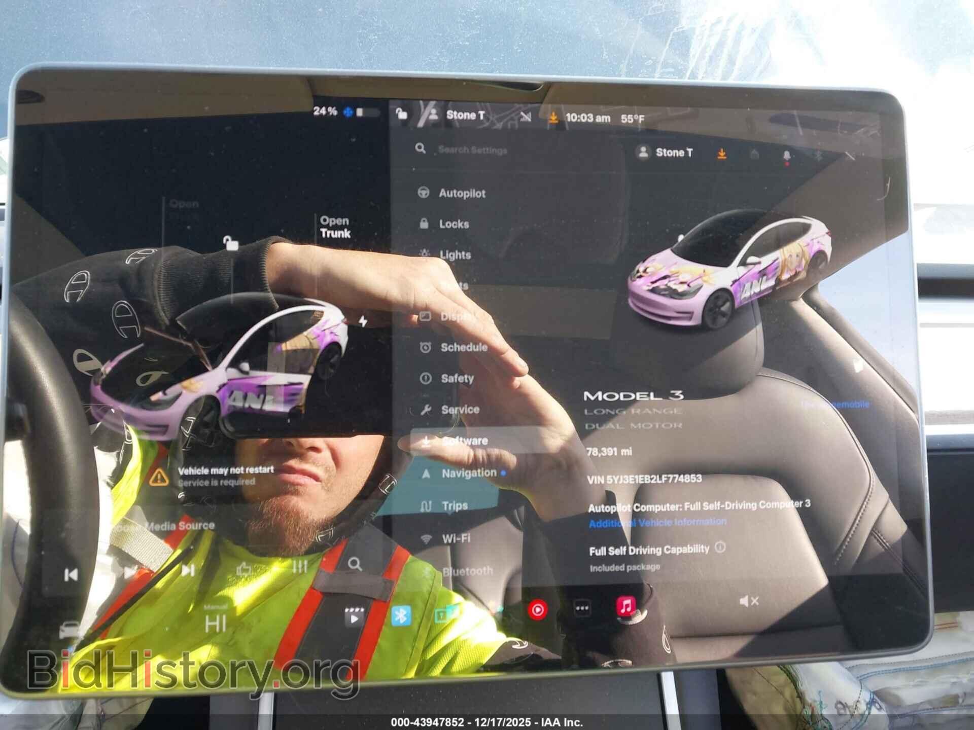 2020 TESLA MODEL 3 - VIN: 5YJ3E1EB2LF774853 - Фото 7