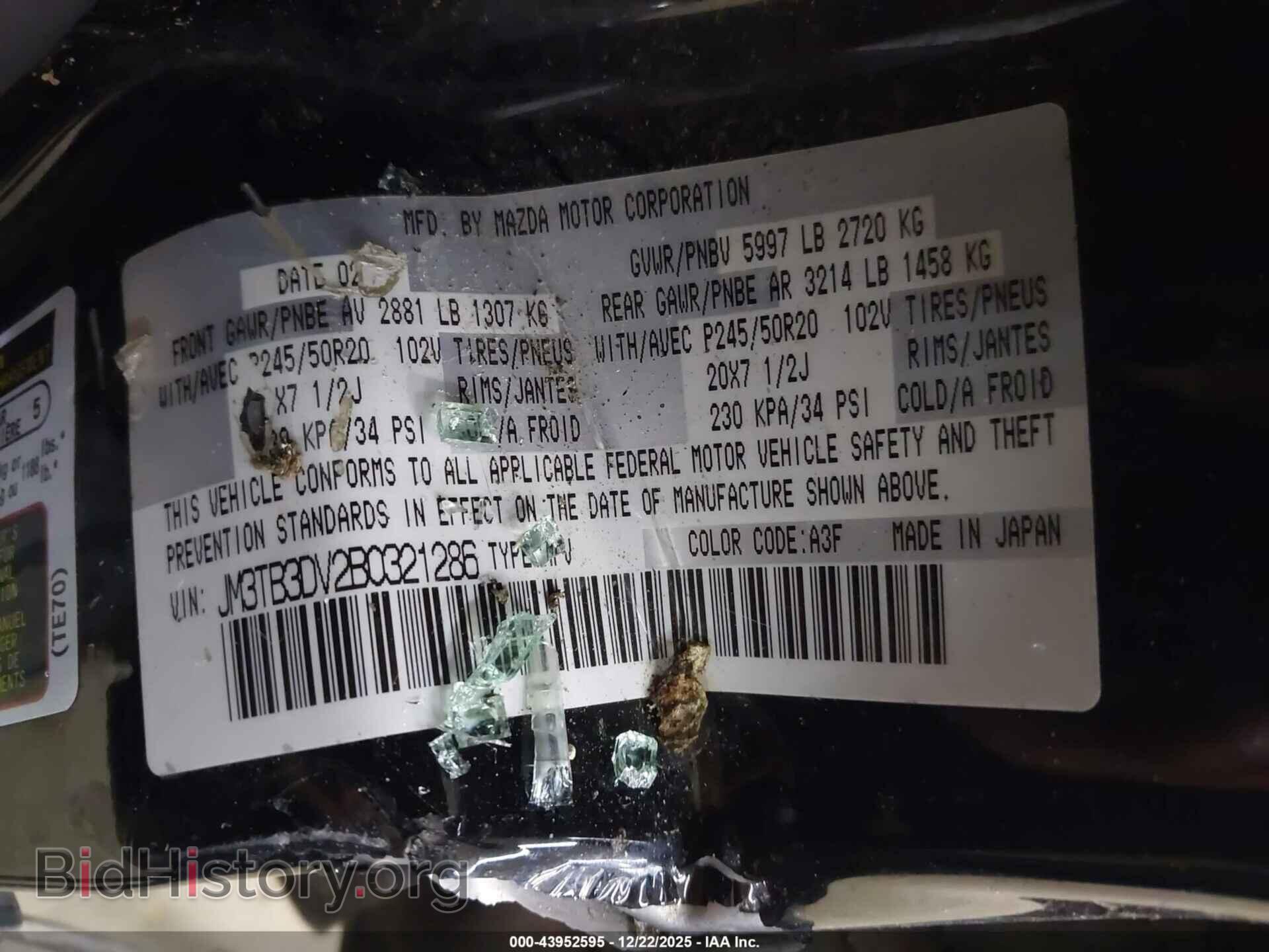 2011 MAZDA CX-9 - VIN: JM3TB3DV2B0321286 - Фото 9