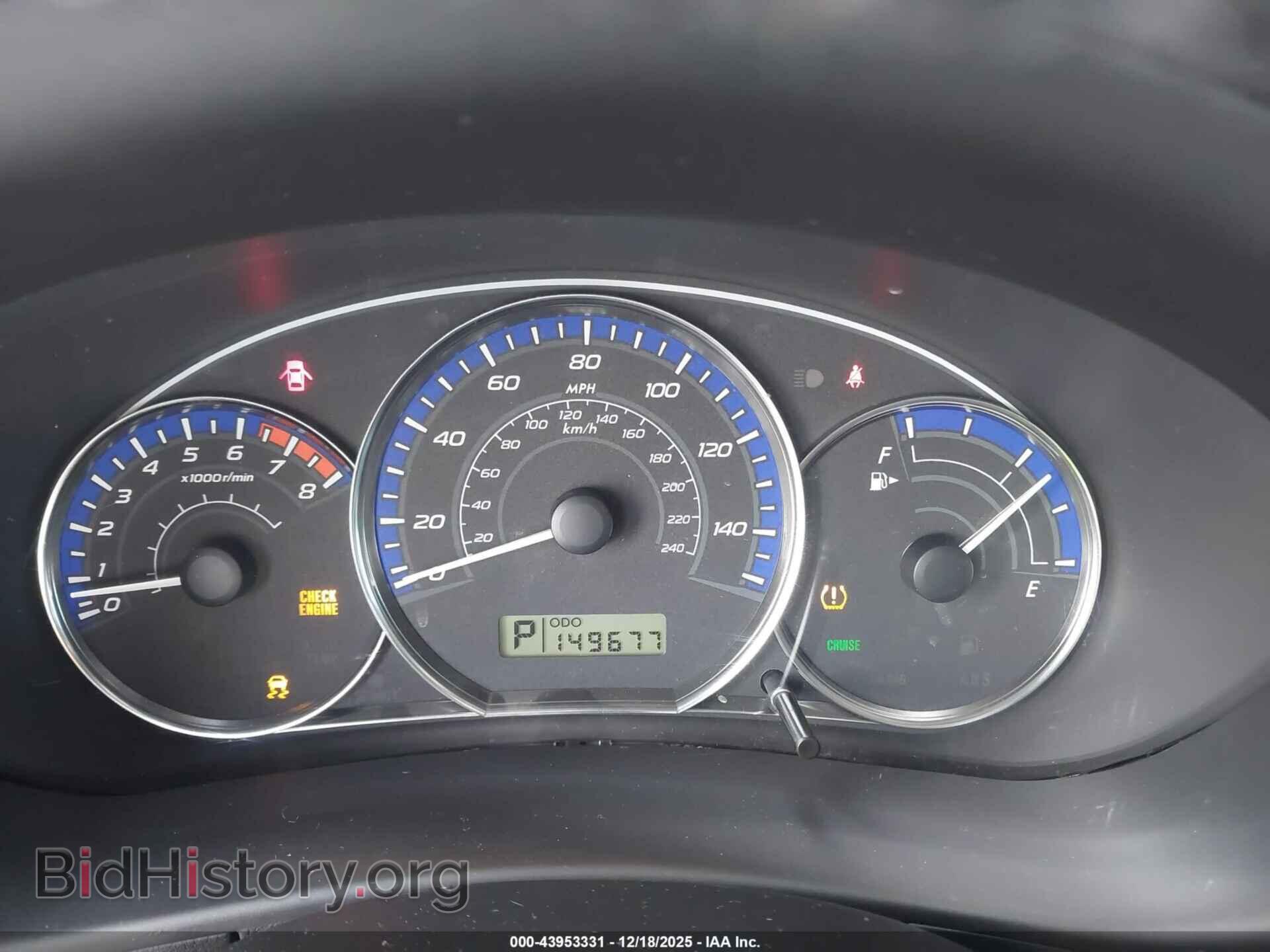 2011 SUBARU FORESTER - VIN: JF2SHAEC6BH704221 - Фото 7