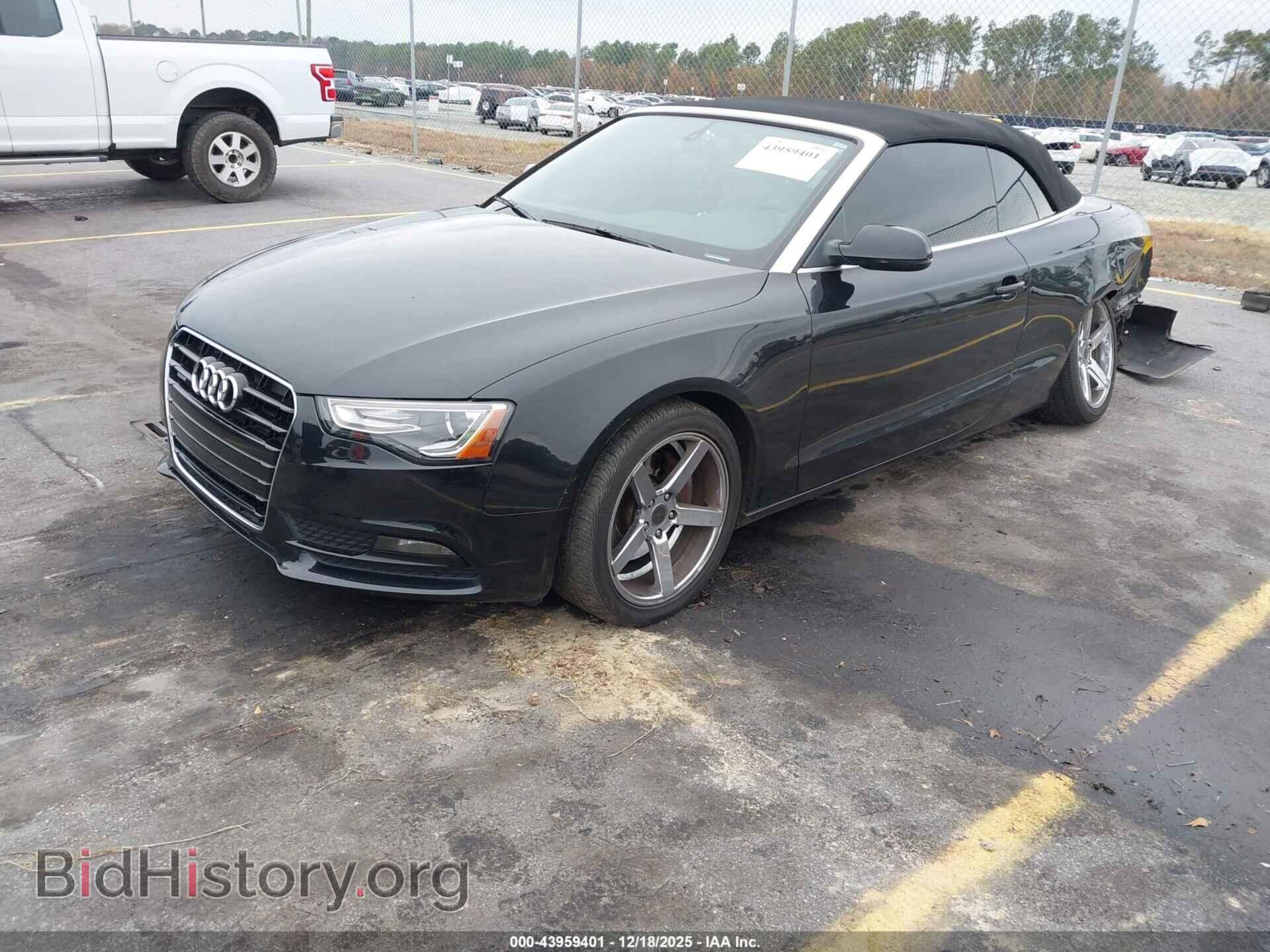 2013 AUDI A5 - VIN: WAULFAFH6DN004803 - Фото 2