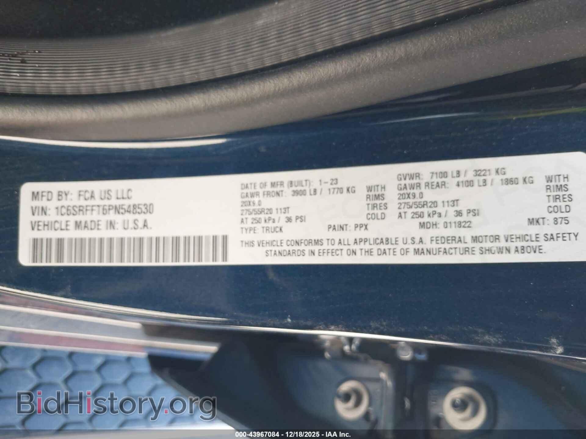 2023 RAM 1500 - VIN: 1C6SRFFT6PN548530 - Фото 9