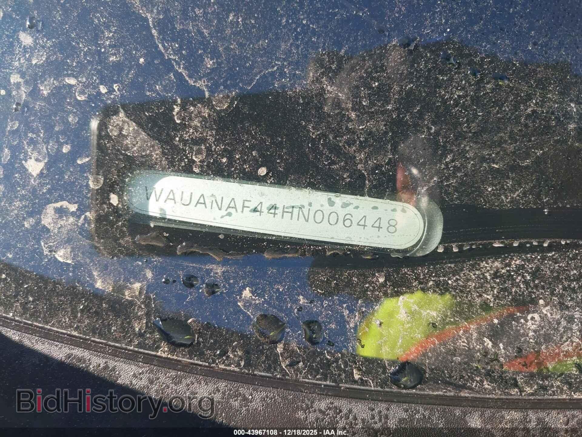 2017 AUDI A4 - VIN: WAUANAF44HN006448 - Фото 17