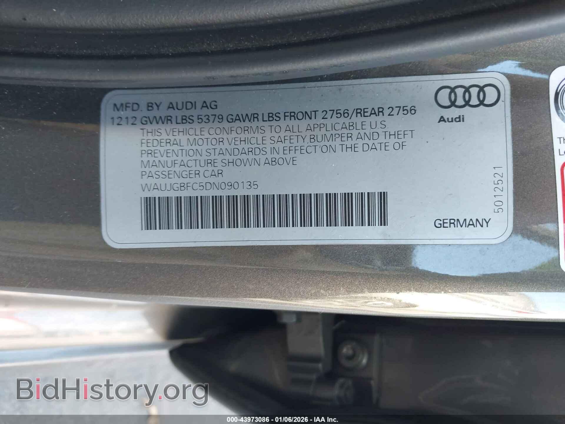 2013 AUDI A6 - VIN: WAUJGBFC5DN090135 - Photo 9