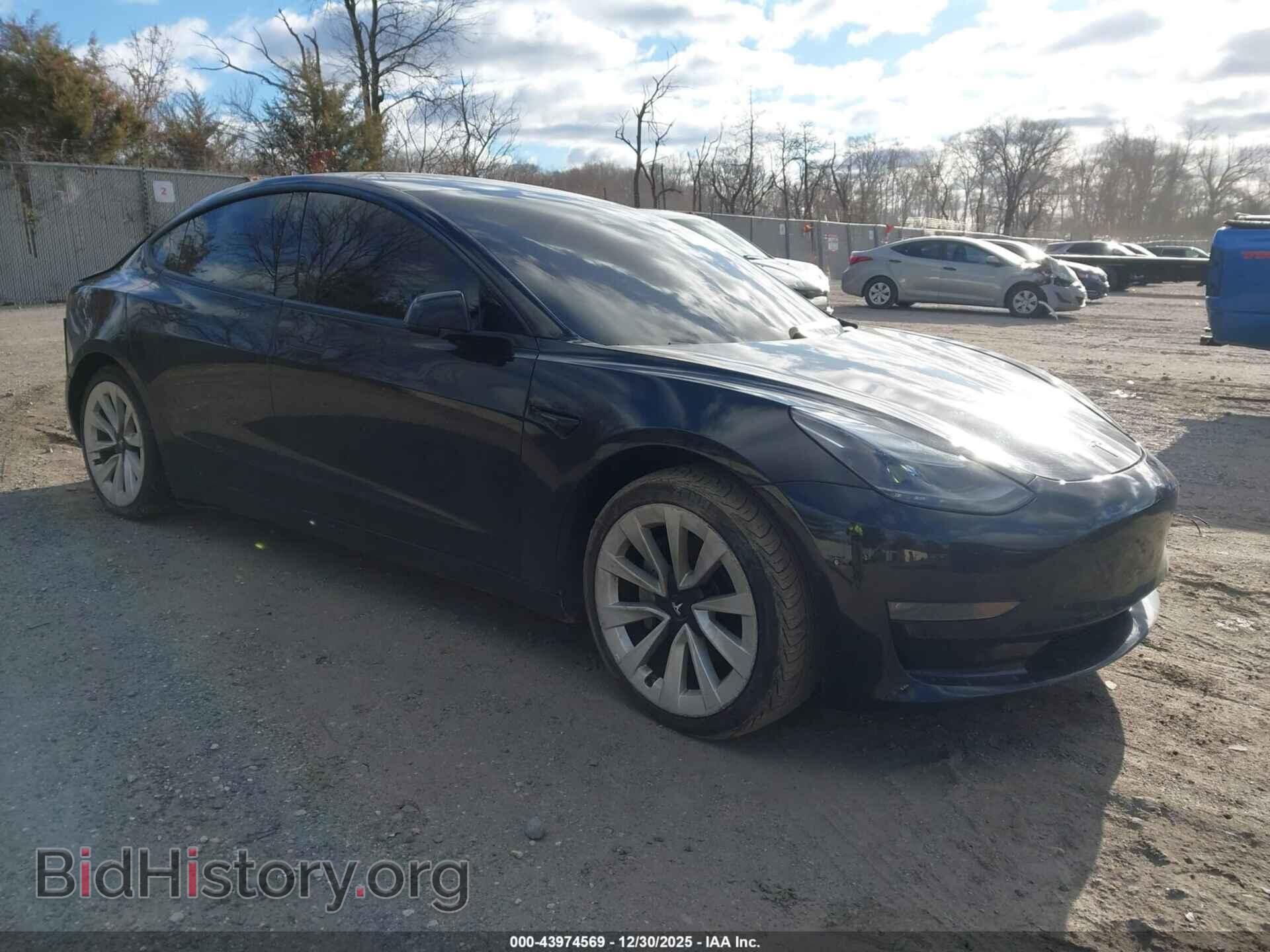 Photo 5YJ3E1EB4NF189811 - TESLA MODEL 3 2022