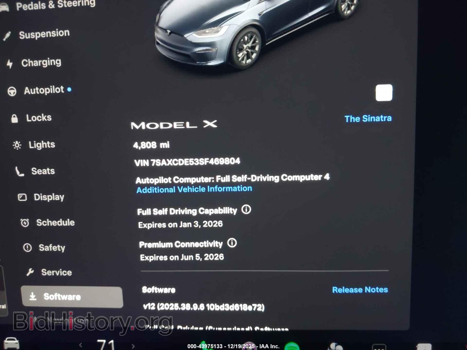 2025 TESLA MODEL X - VIN: 7SAXCDE53SF469804 - Photo 7