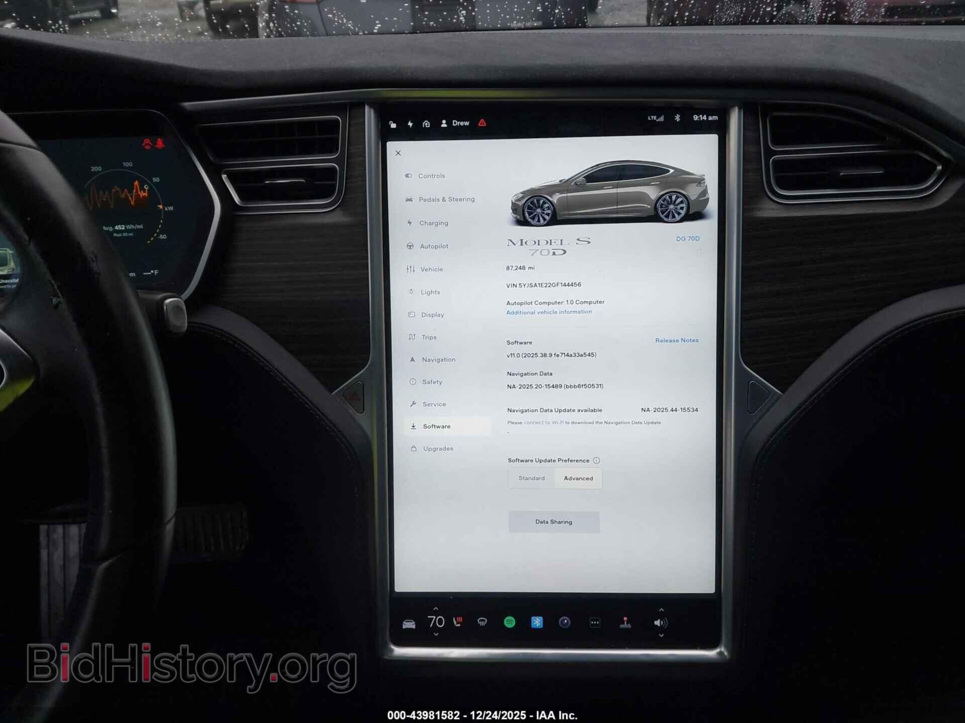 2016 TESLA MODEL S - VIN: 5YJSA1E22GF144456 - Фото 19