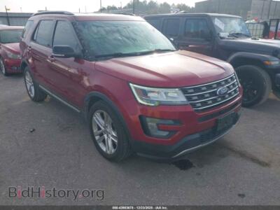 2017 Ford EXPLORER XLT, красный — VIN 1FM5K7D85HGA33373, IAAI