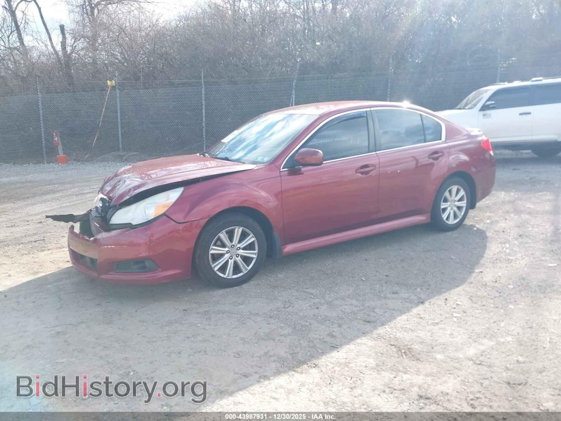 2012 SUBARU LEGACY - VIN: 4S3BMBA66C3032305 - Фото 2