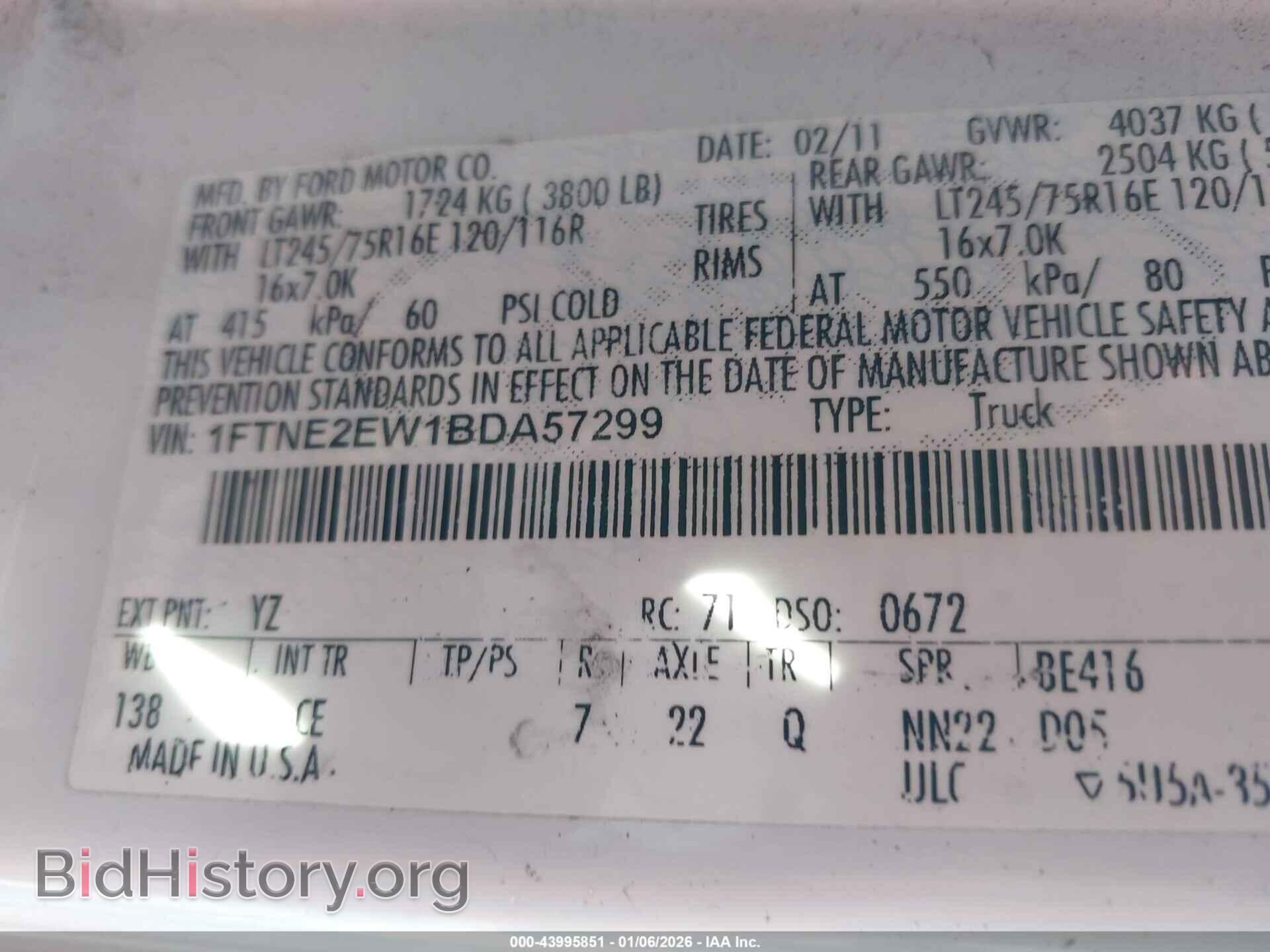 2011 FORD E-250 - VIN: 1FTNE2EW1BDA57299 - Photo 9