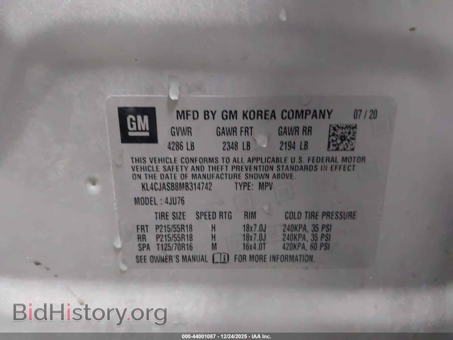 2021 BUICK ENCORE - VIN: KL4CJASB8MB314742 - Photo 9