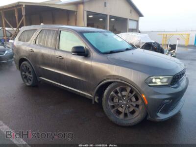 2021 Dodge DURANGO GT Plus AWD, серый — VIN 1C4RDJDGXMC634140, IAAI