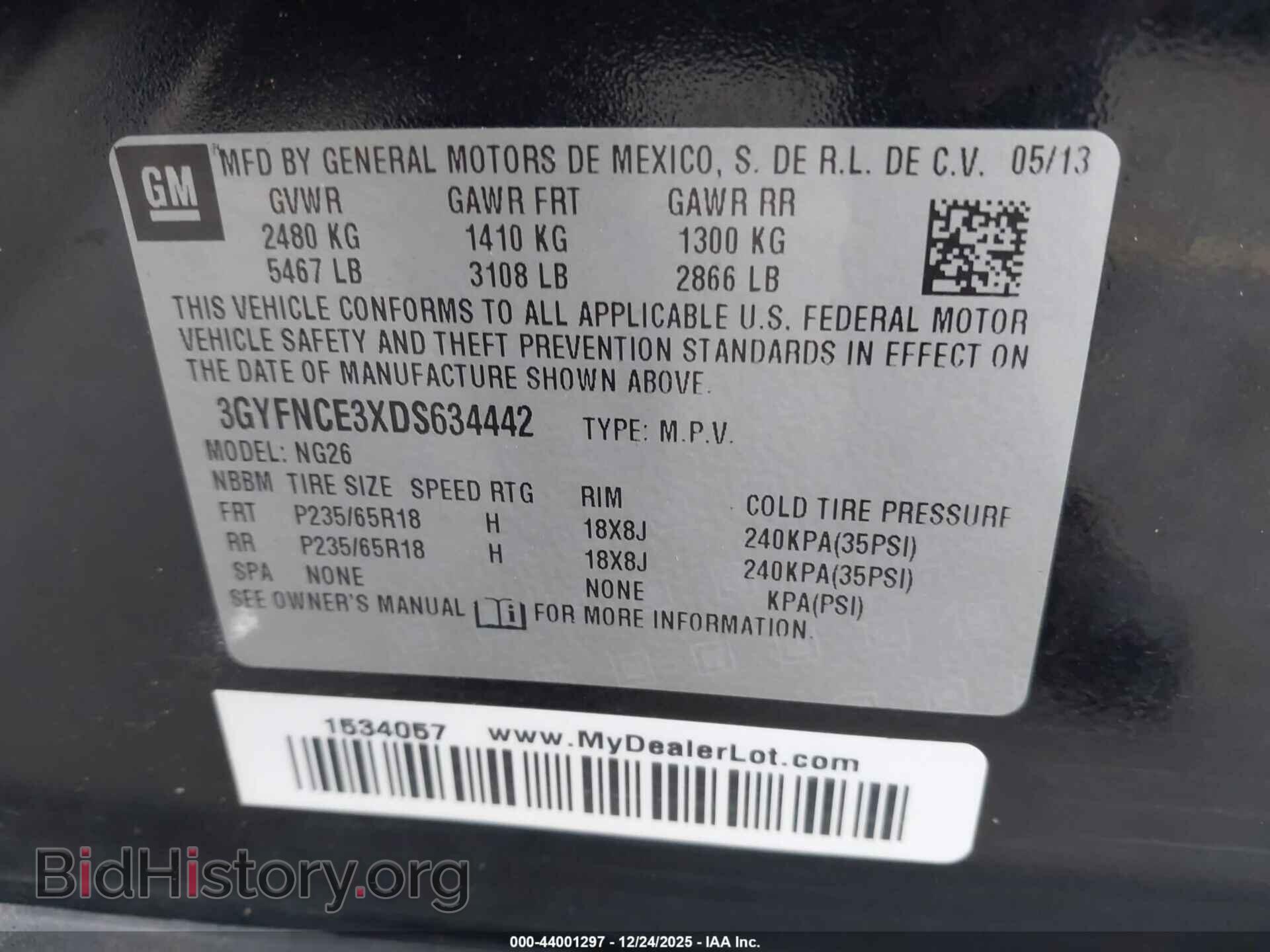 2013 CADILLAC SRX - VIN: 3GYFNCE3XDS634442 - Фото 9