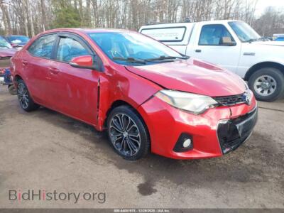 2016 Toyota COROLLA S Plus, красный — VIN 5YFBURHE7GP522691, IAAI