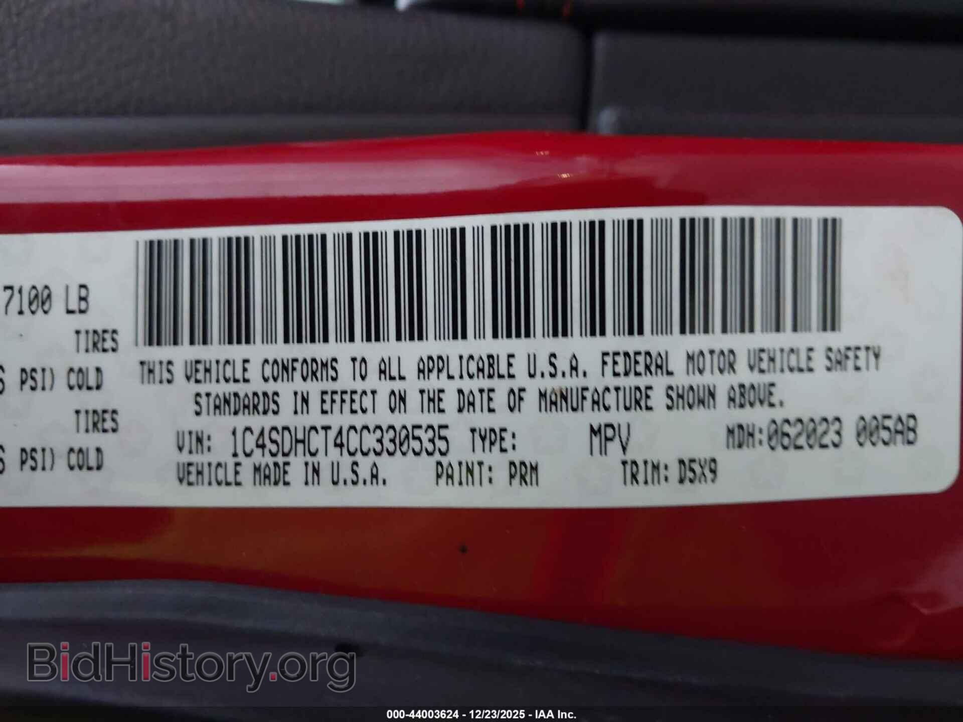 2012 DODGE DURANGO - VIN: 1C4SDHCT4CC330535 - Фото 9